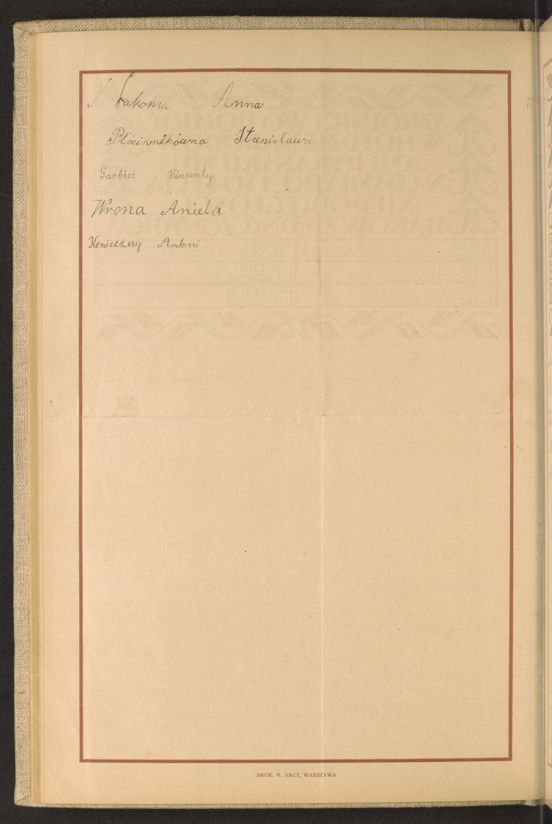 Podpis Antoni Konieczny na stronie nr 64 w tomie nr 68