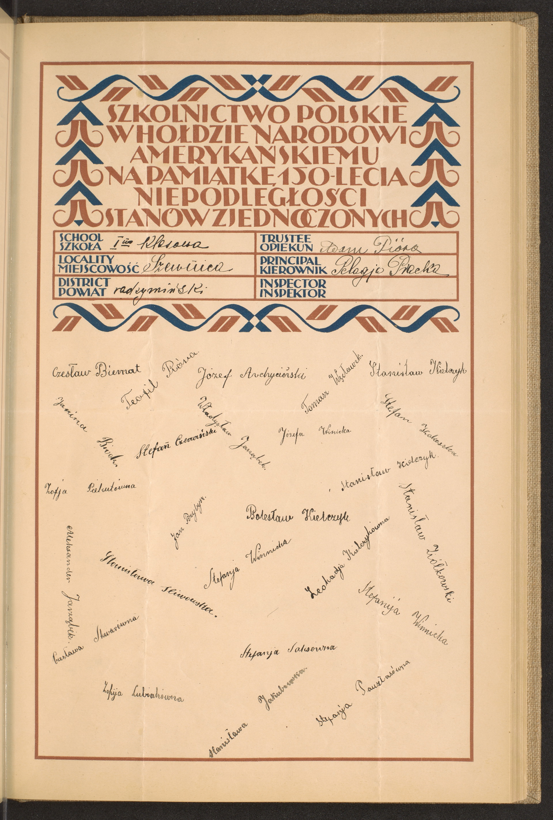 Podpis Stefania Pawełas na stronie nr 101 w tomie nr 68