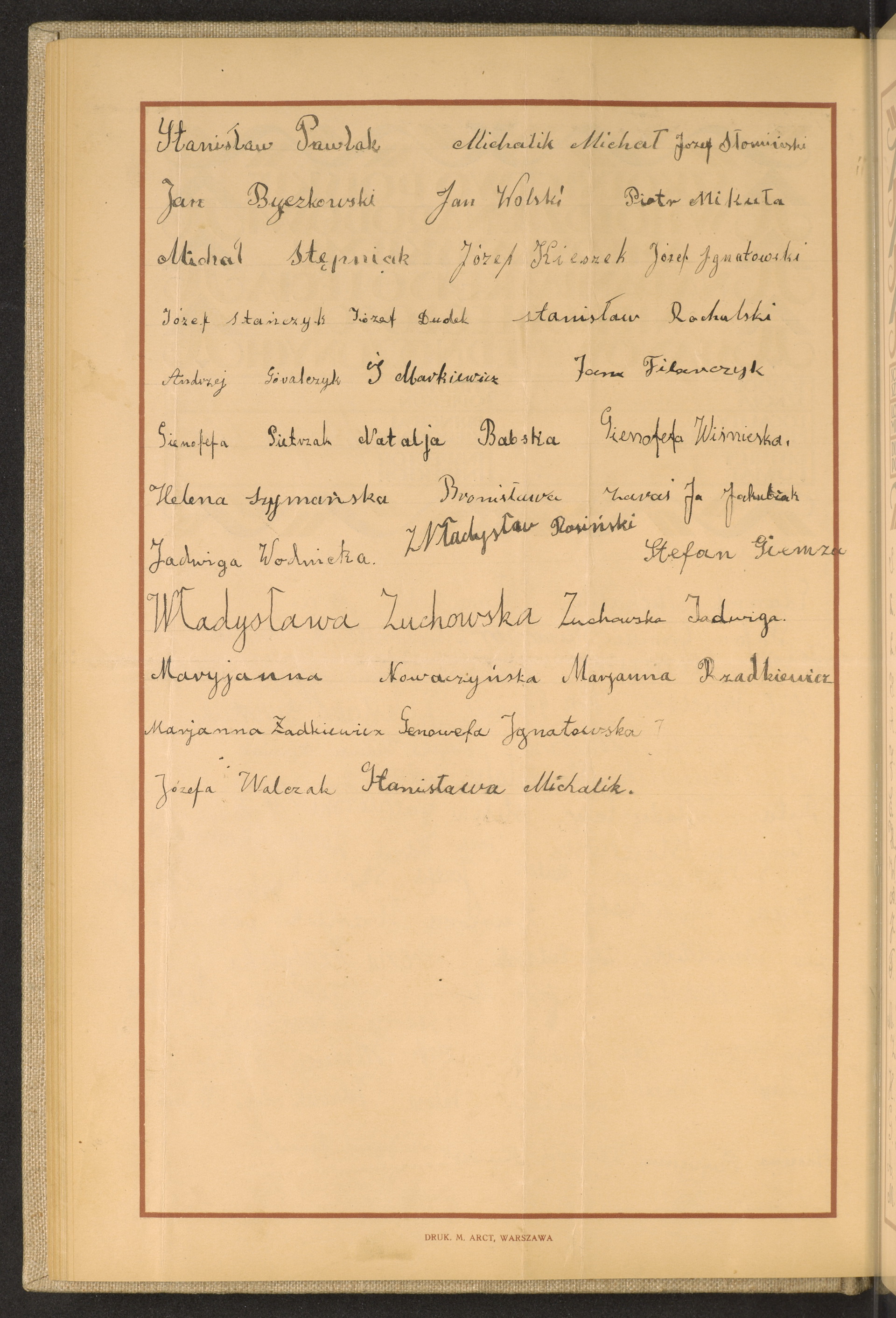 Podpis Stanisław Pawlak na stronie nr 74 w tomie nr 69