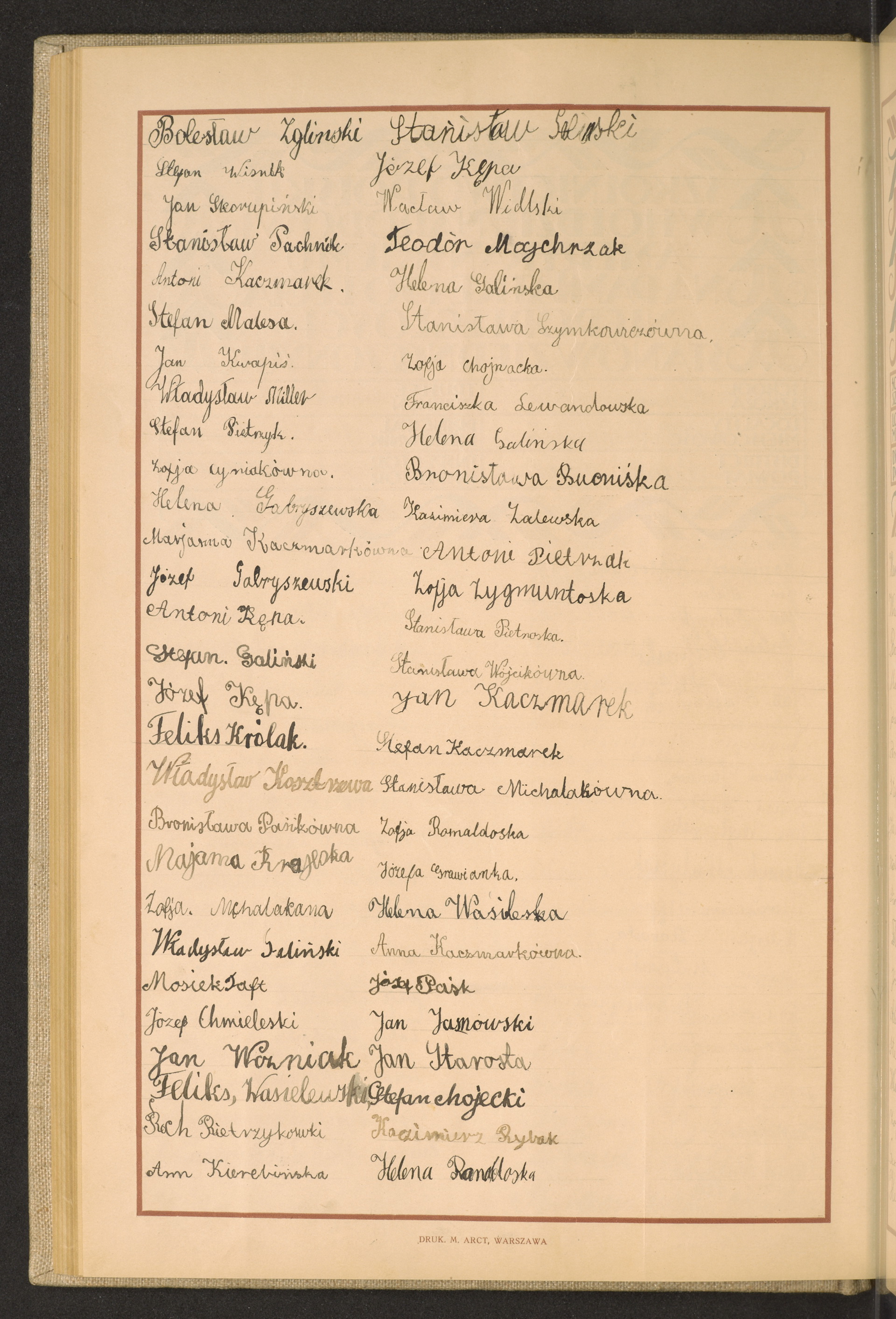 Podpis Helena Randelowska na stronie nr 128 w tomie nr 69