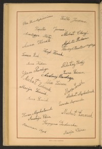 Podpis Mykoła Bakun na stronie nr 192 w tomie nr 69