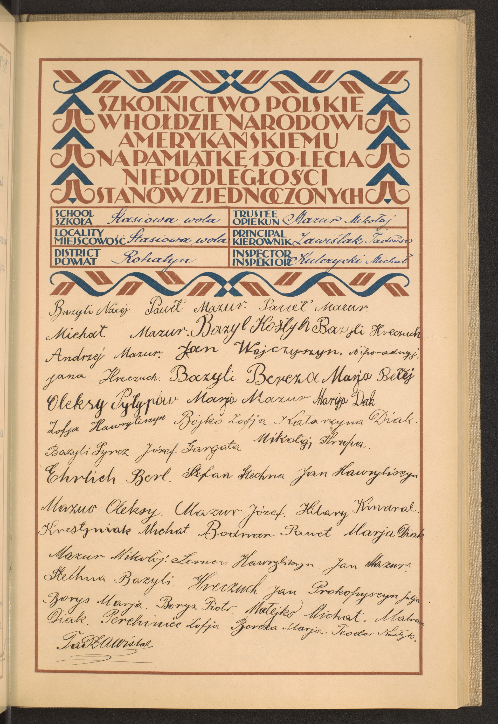 Podpis Teodor Kostyk na stronie nr 81 w tomie nr 70