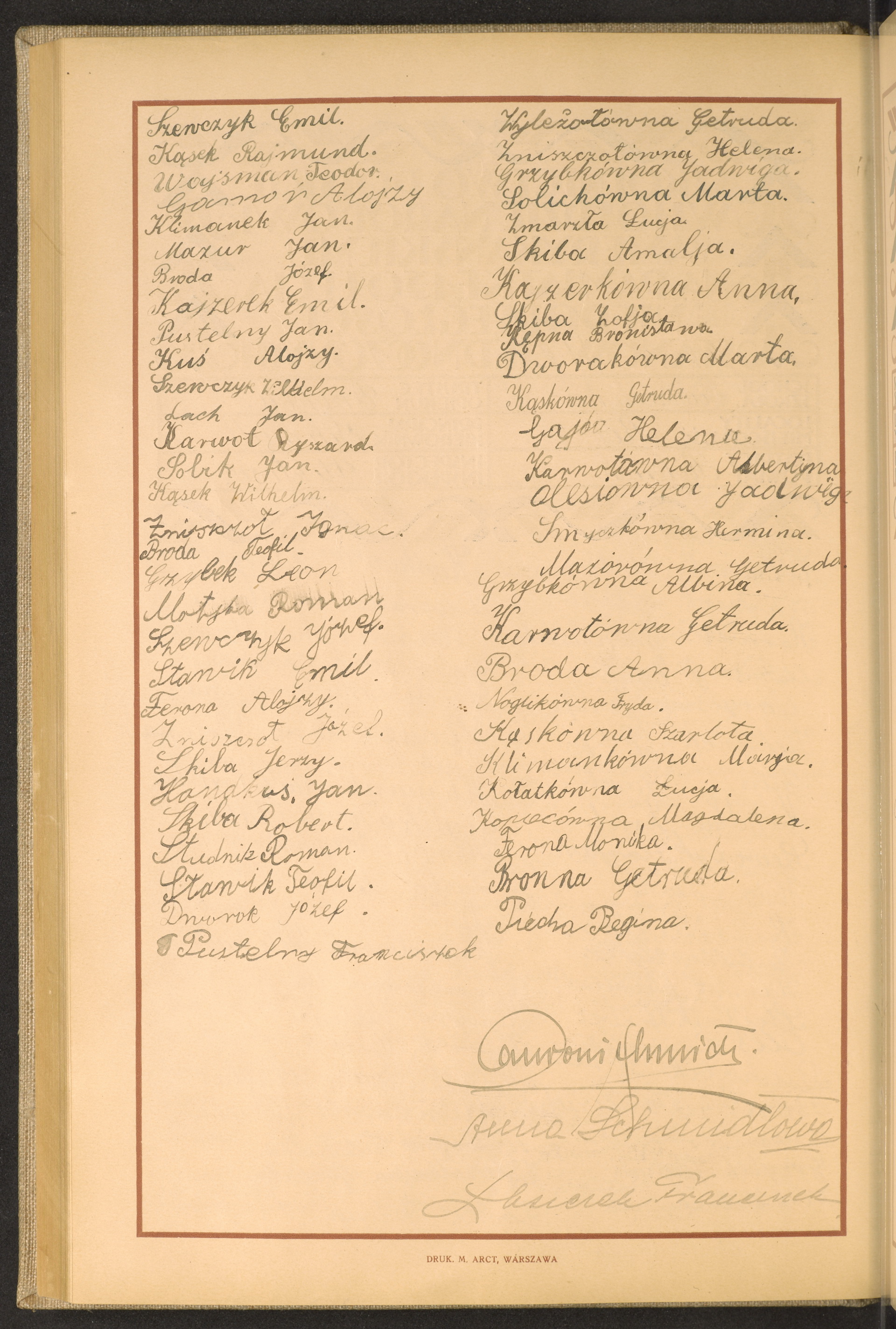 Podpis Emil Szewczyk na stronie nr 160 w tomie nr 71