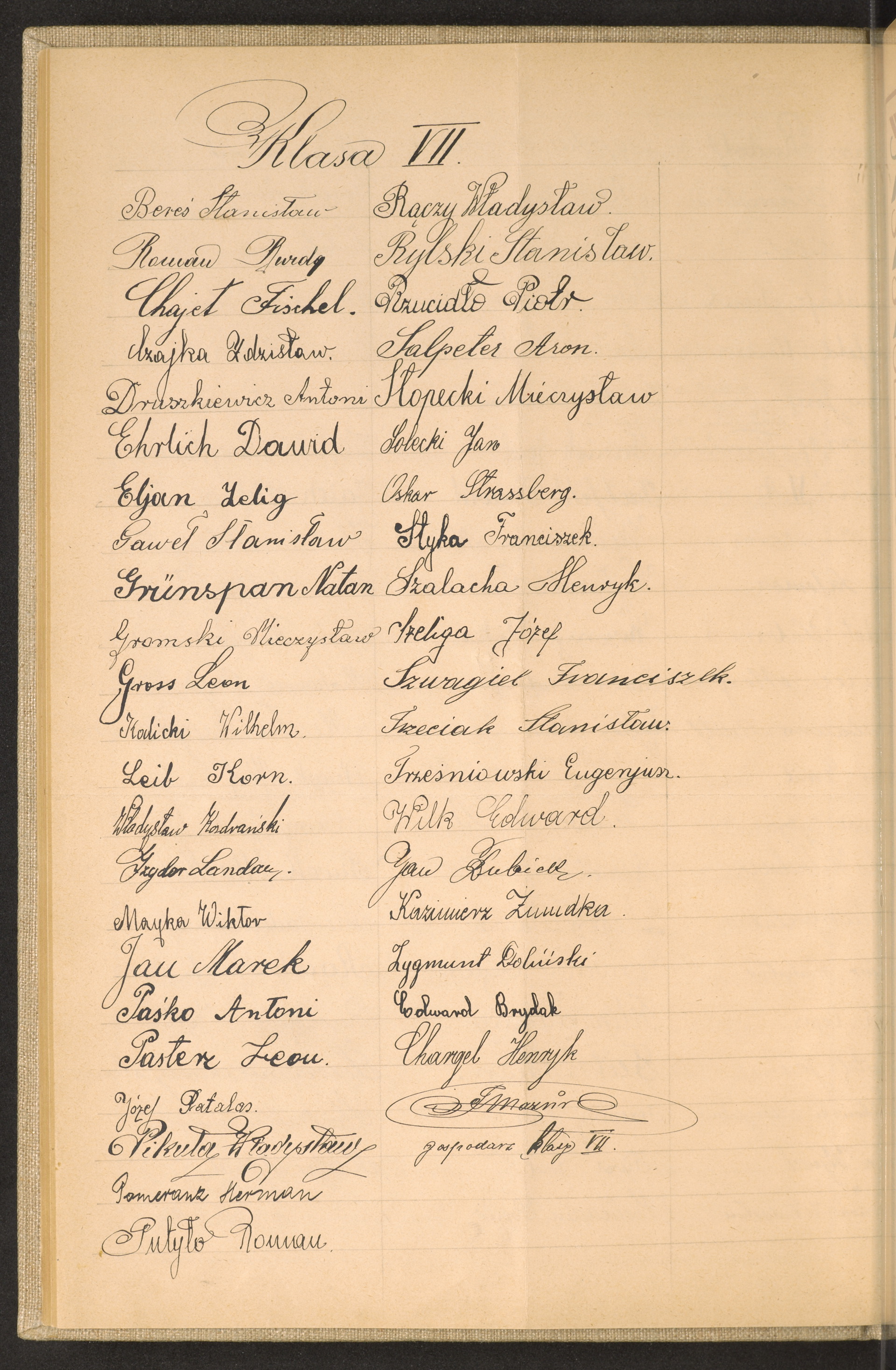 Podpis Stanisław Bereś na stronie nr 36 w tomie nr 72