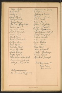 Podpis Michajło Ducz na stronie nr 74 w tomie nr 72