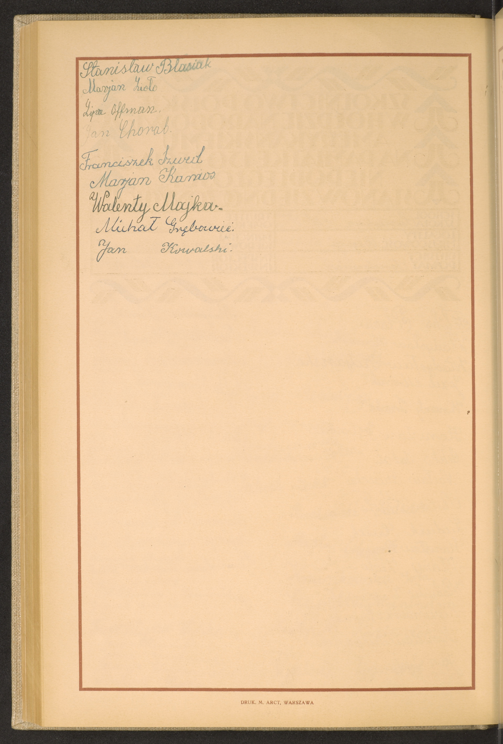 Podpis Stanisław Błasiak na stronie nr 202 w tomie nr 72