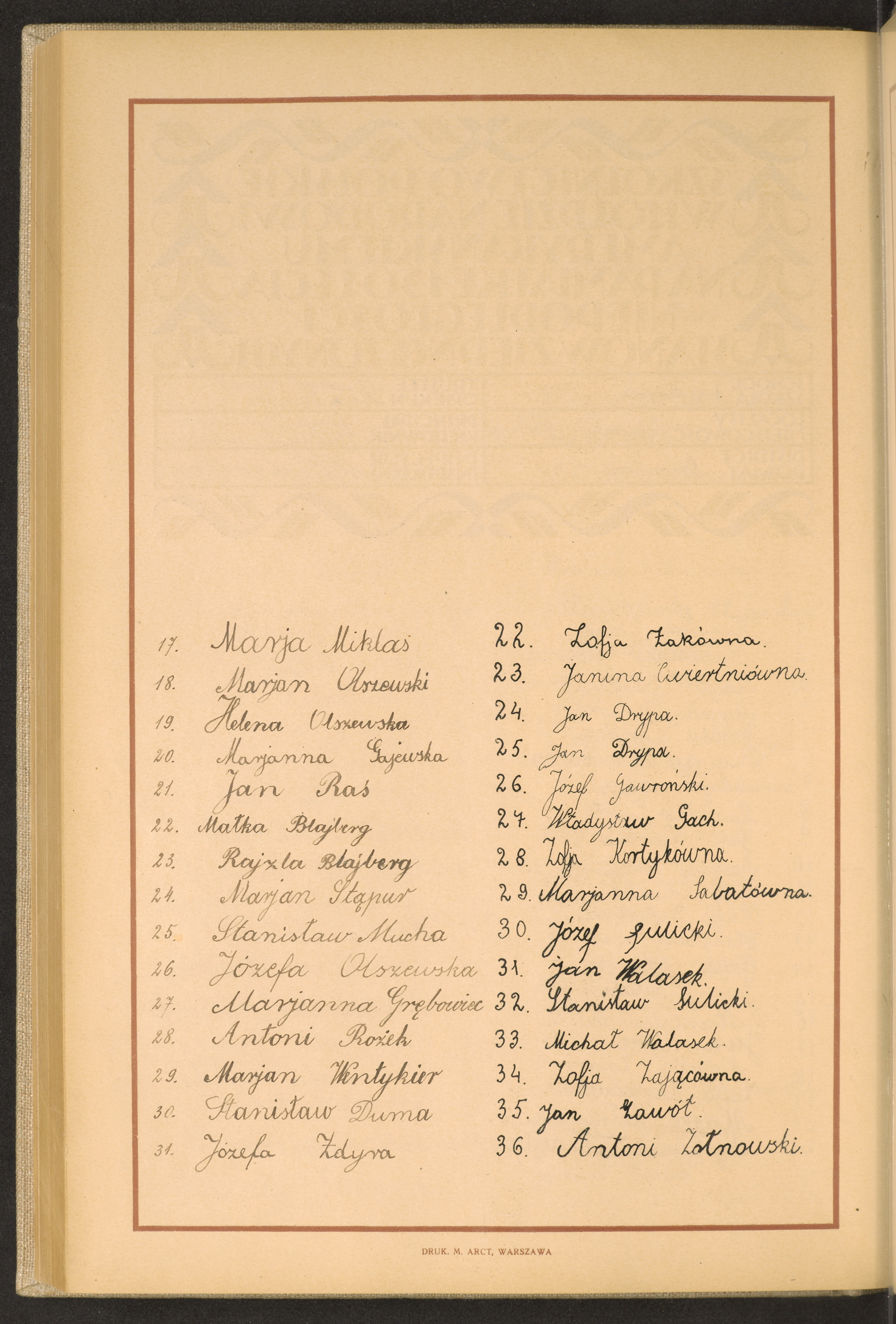 Podpis Antoni Żołnowski na stronie nr 252 w tomie nr 72