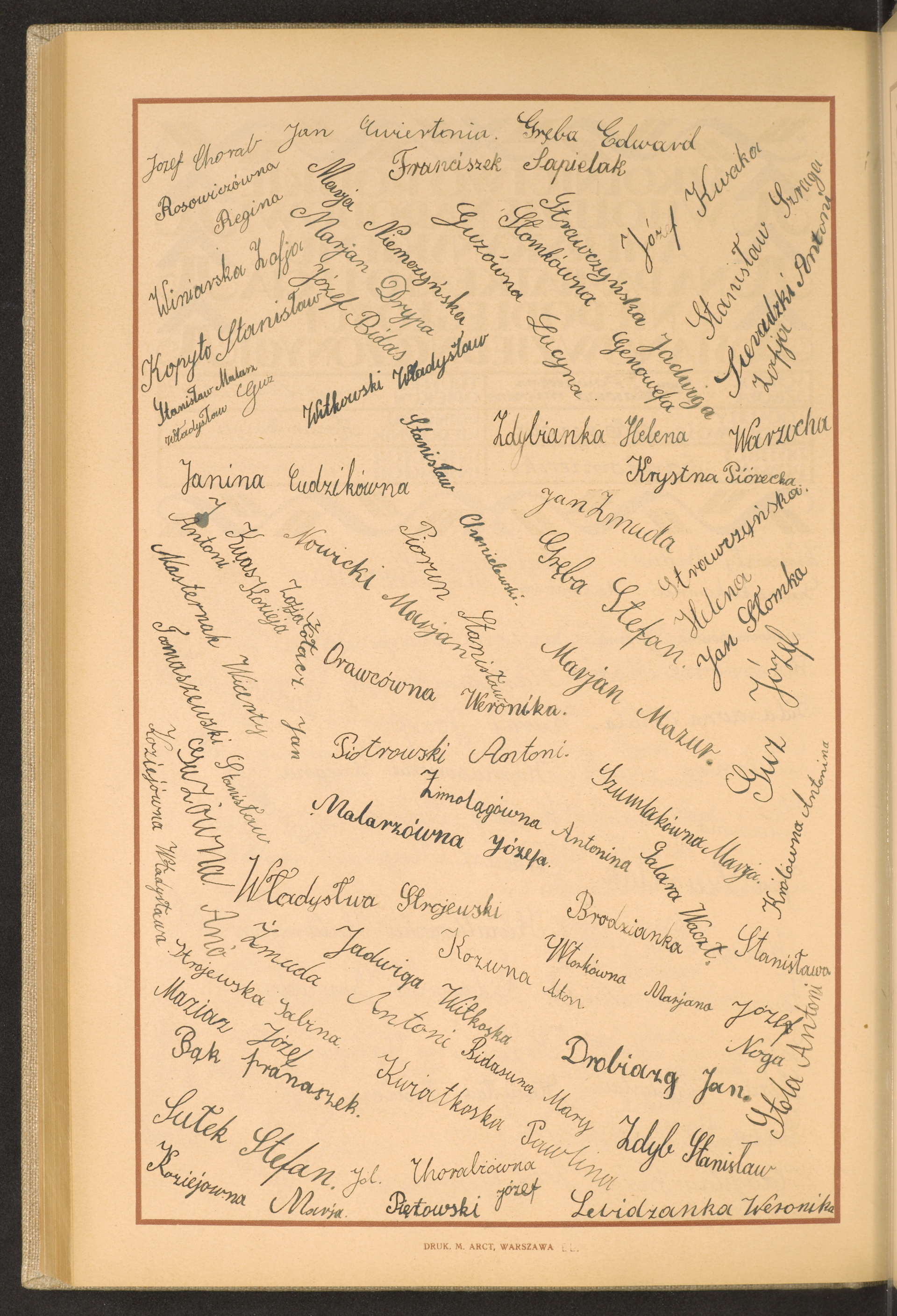 Podpis Stefan Sułek na stronie nr 254 w tomie nr 72