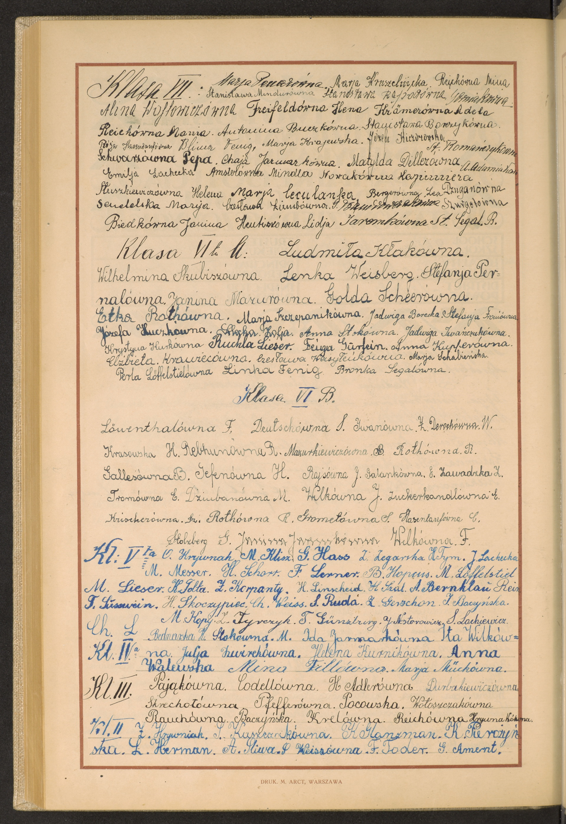 Podpis G. Ament na stronie nr 278 w tomie nr 72