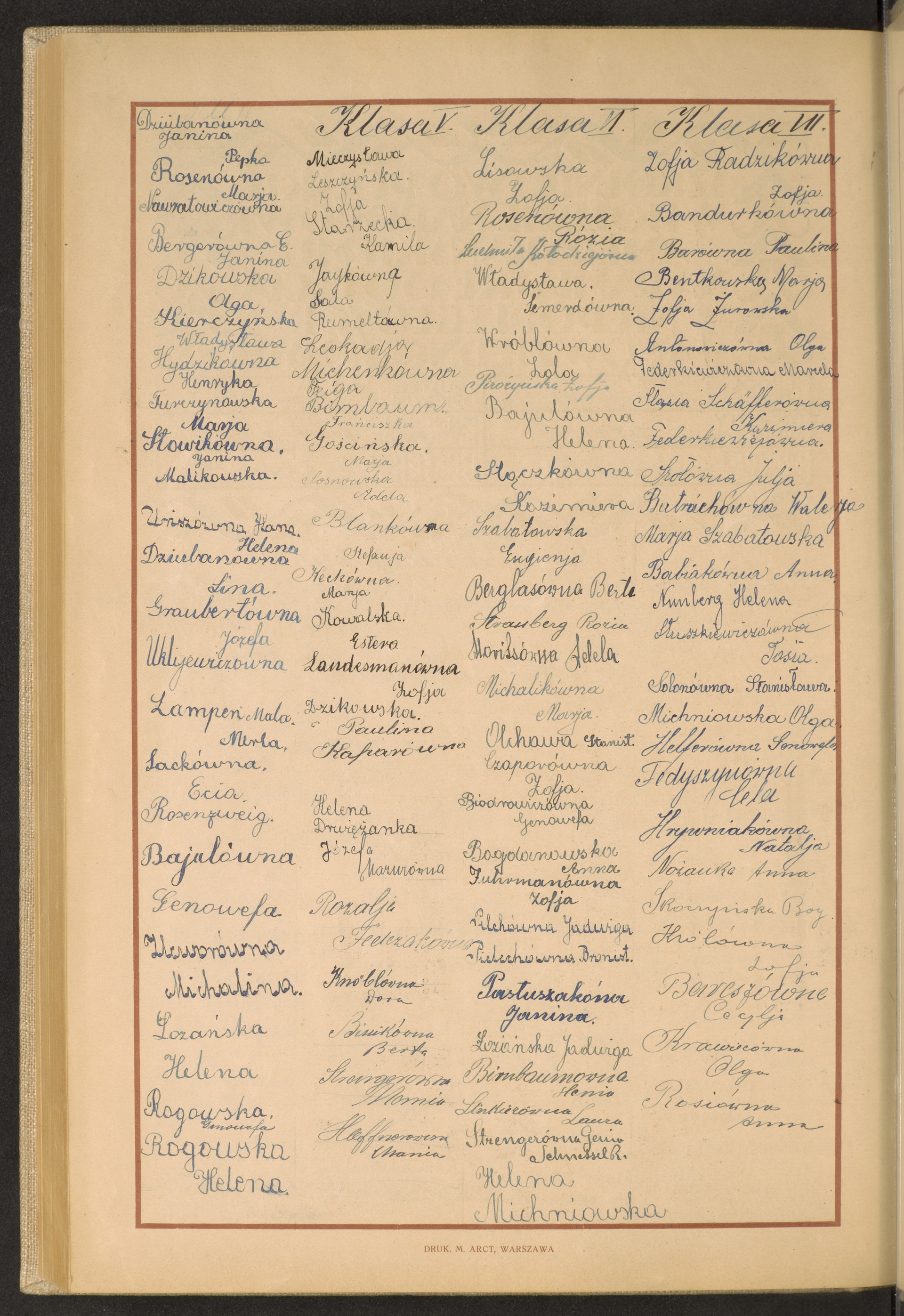 Podpis Zofia Lisowska na stronie nr 282 w tomie nr 72