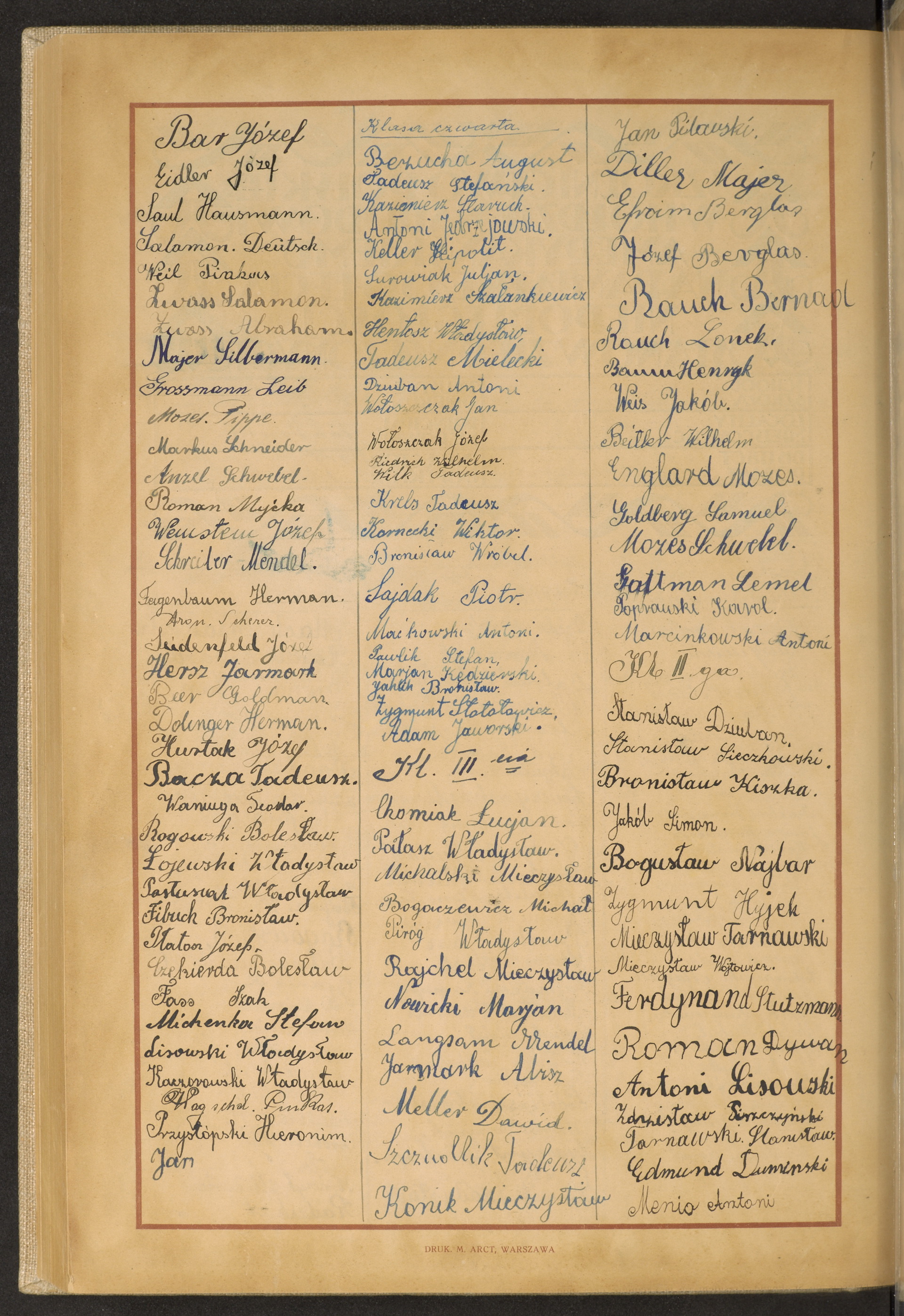 Podpis Antoni Menio na stronie nr 284 w tomie nr 72