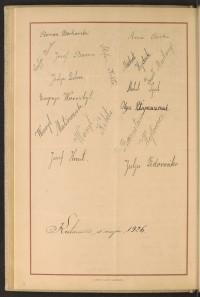 Podpis Olga Kłapouszczak na stronie nr 98 w tomie nr 73