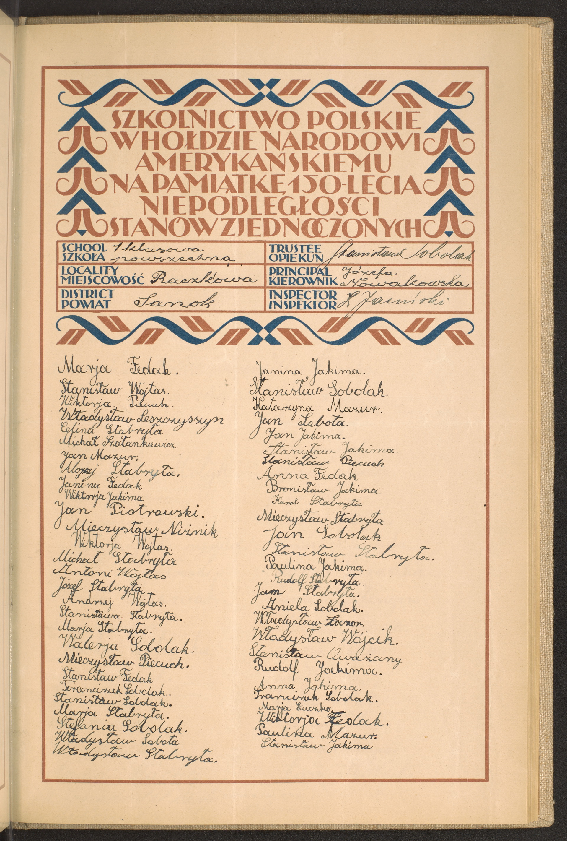 Podpis Stanisław Sobolak na stronie nr 161 w tomie nr 73