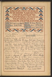 Podpis Władysław Adamiak na stronie nr 173 w tomie nr 73