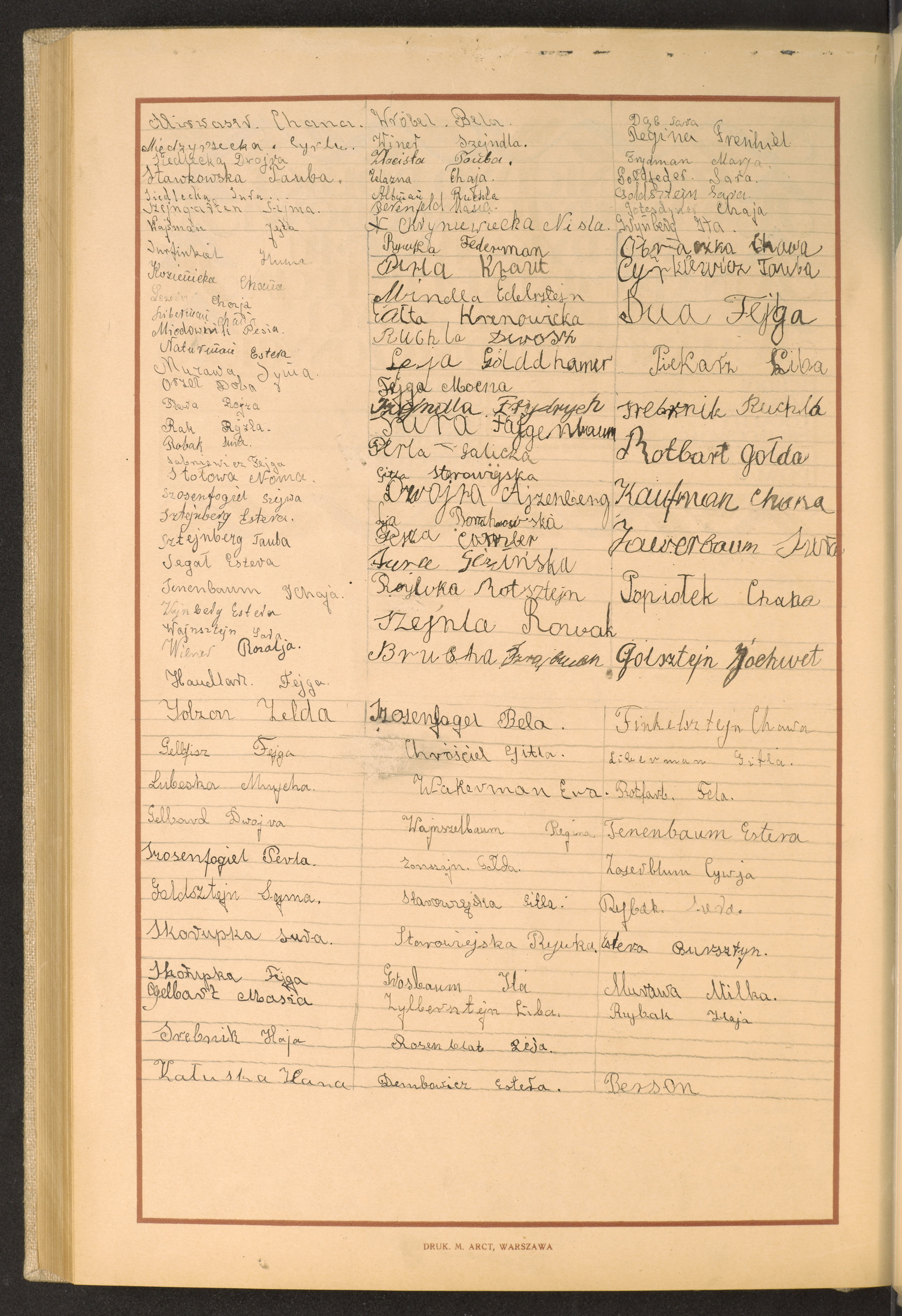 Podpis  Berson na stronie nr 268 w tomie nr 73