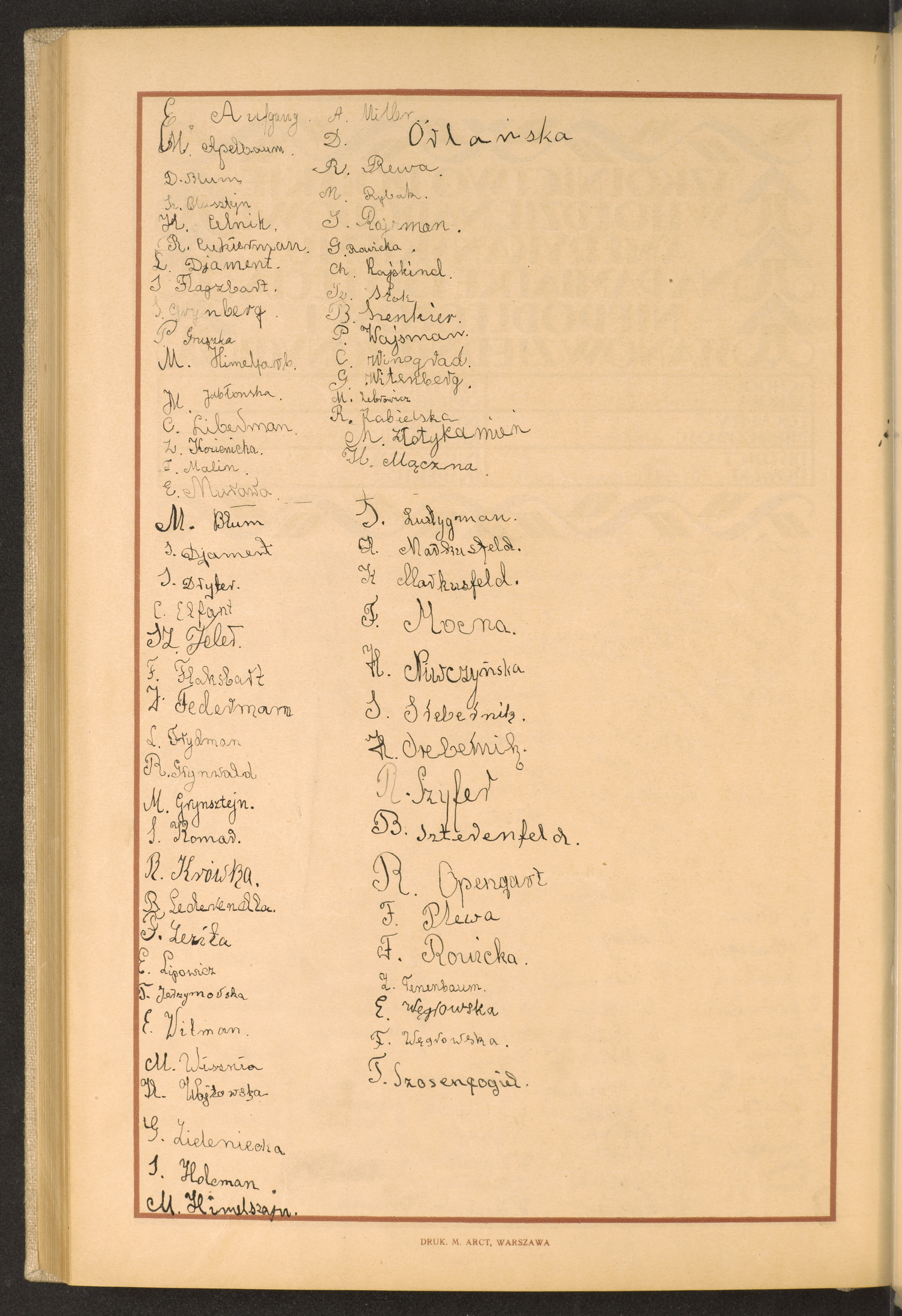 Podpis E. Aufgang na stronie nr 276 w tomie nr 73