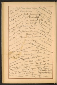 Podpis Bronisława Adamiak na stronie nr 100 w tomie nr 74