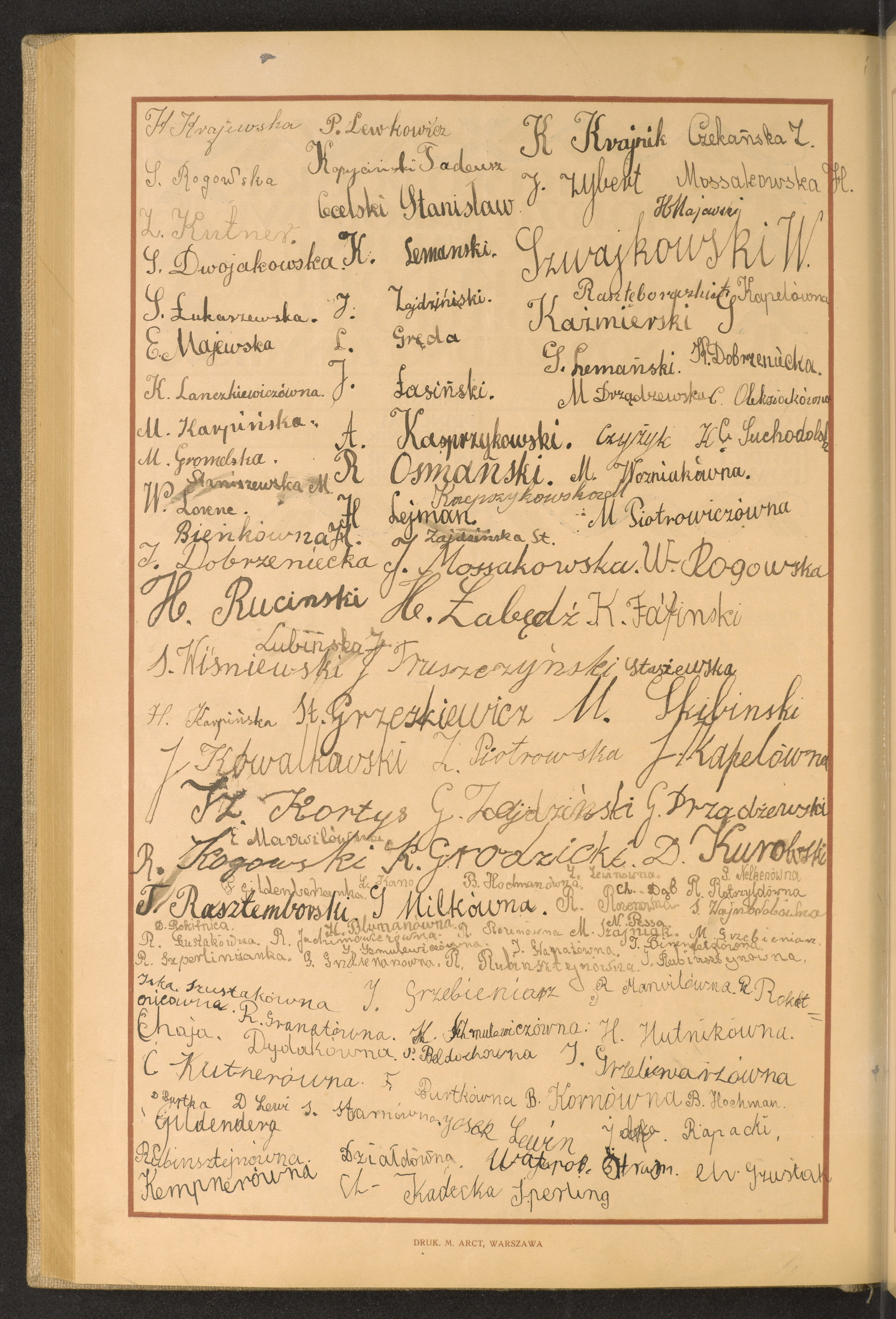 Podpis  Sperling na stronie nr 188 w tomie nr 74