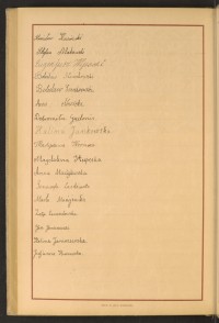 Podpis Dobromiła Gudonis na stronie nr 216 w tomie nr 74