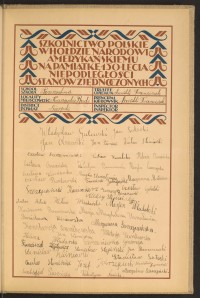 Podpis Kazimiera Banaszewska na stronie nr 279 w tomie nr 74