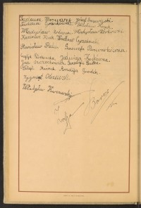 Podpis Zofia Boros na stronie nr 64 w tomie nr 75