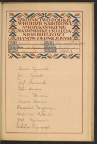 Podpis Janina Skoneczna na stronie nr 197 w tomie nr 75