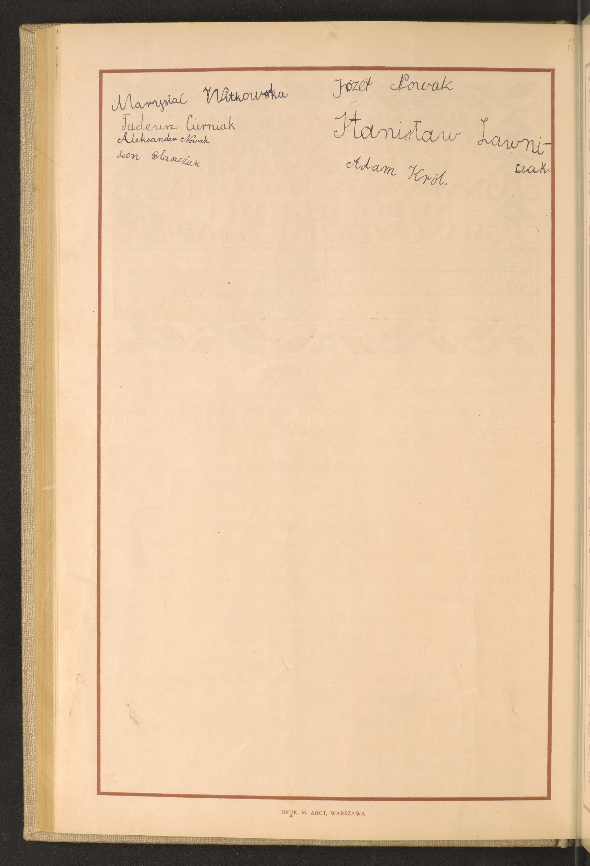 Podpis Adam Król na stronie nr 120 w tomie nr 76