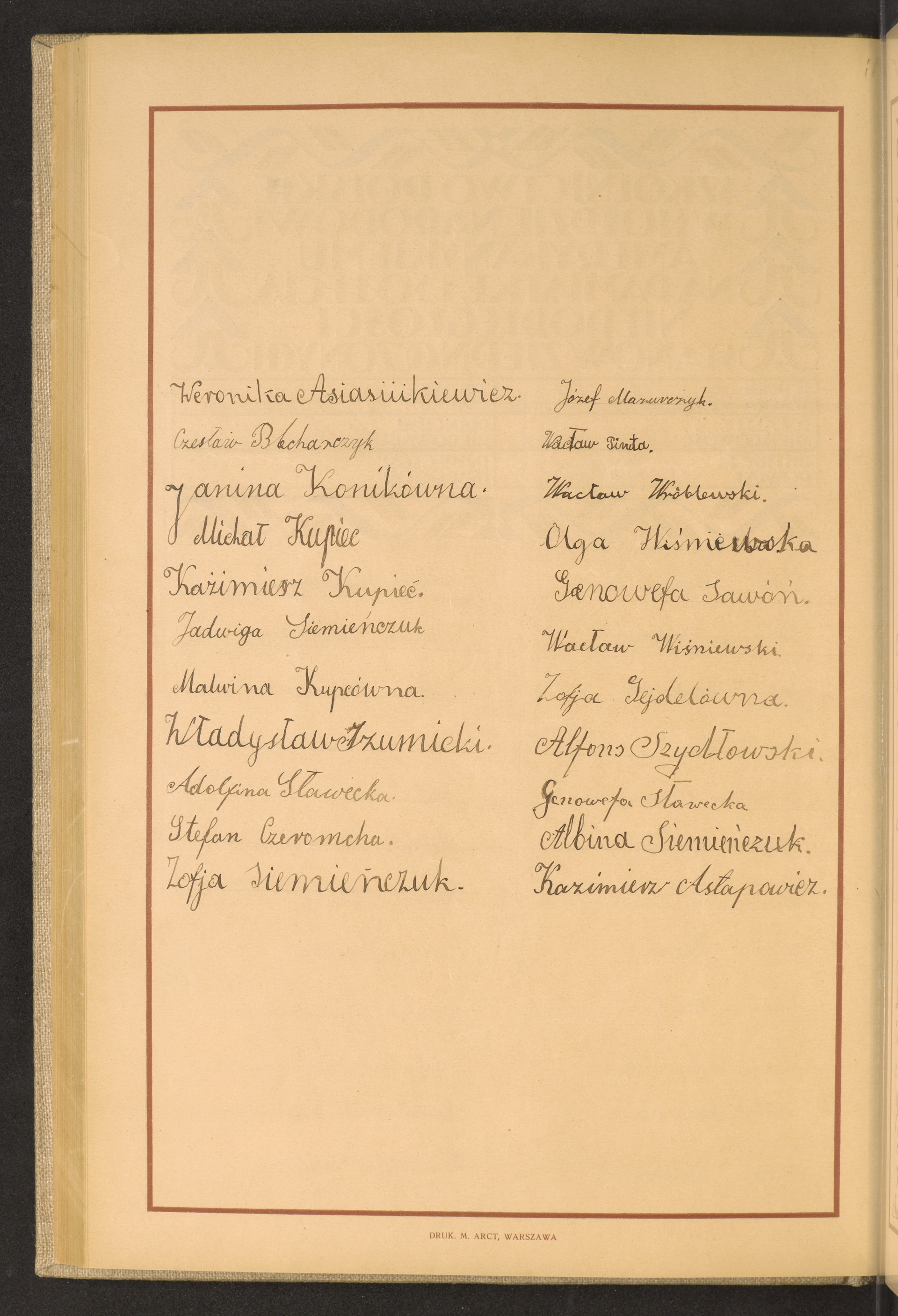 Podpis Kazimierz Astapowicz na stronie nr 166 w tomie nr 76