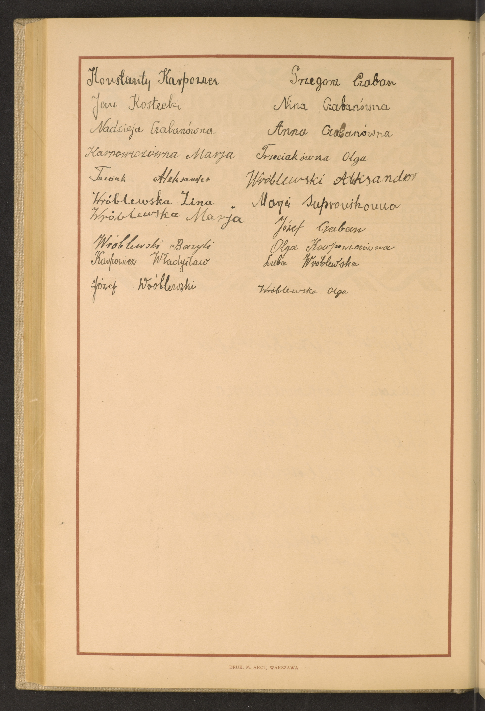 Podpis Olga Wróblewska na stronie nr 212 w tomie nr 76