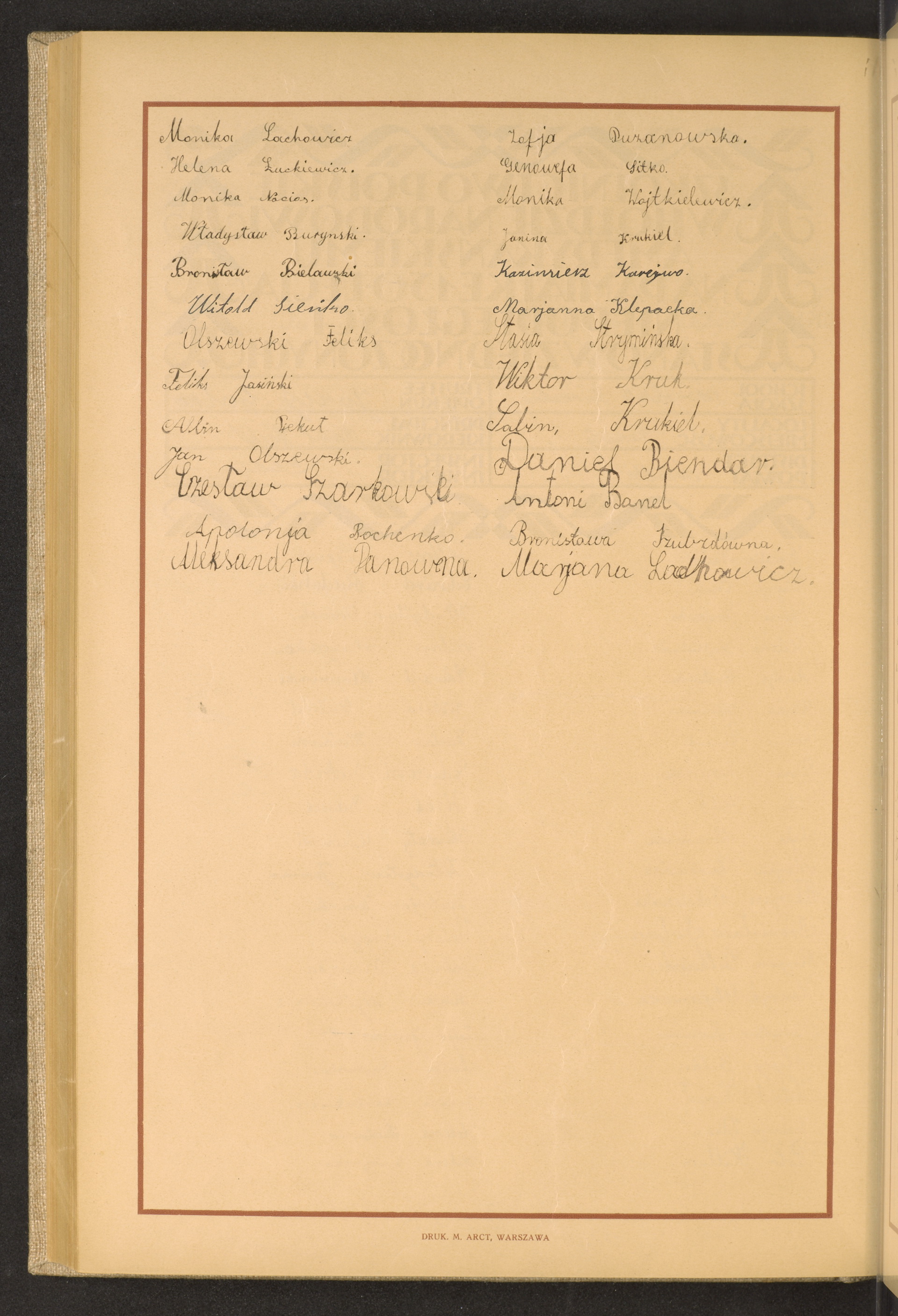 Podpis Monika Lachowicz na stronie nr 244 w tomie nr 76