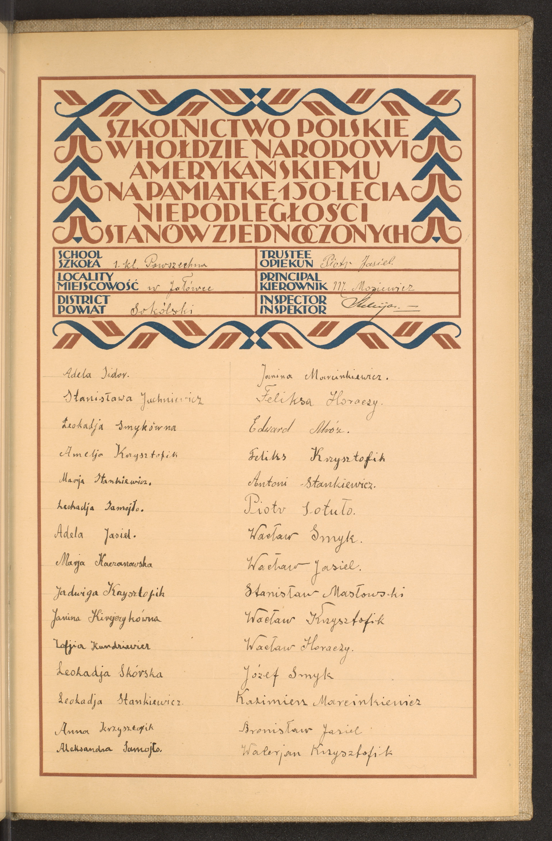 Podpis Piotr Jasiel na stronie nr 257 w tomie nr 76