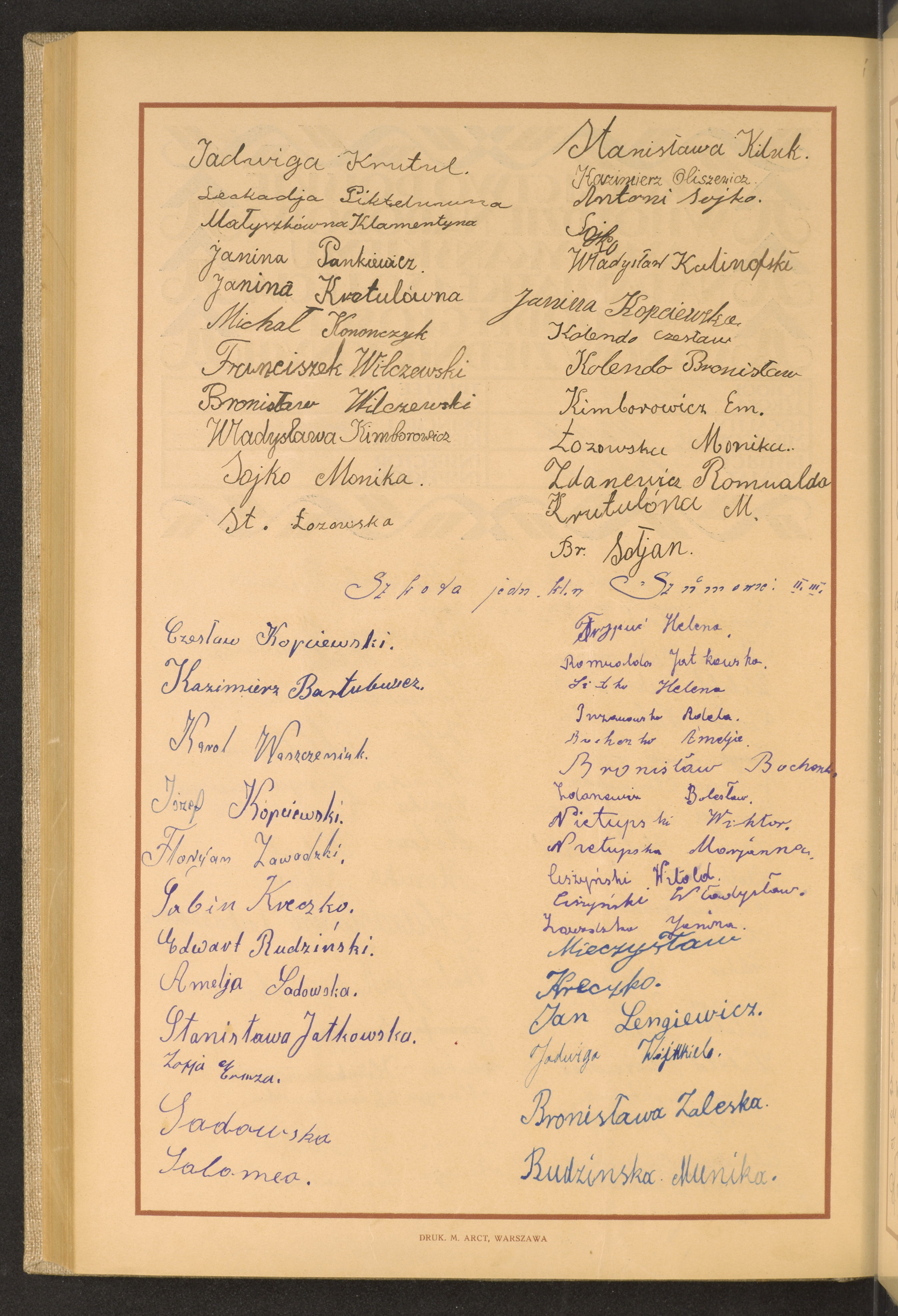 Podpis Jadwiga Krutul na stronie nr 266 w tomie nr 76