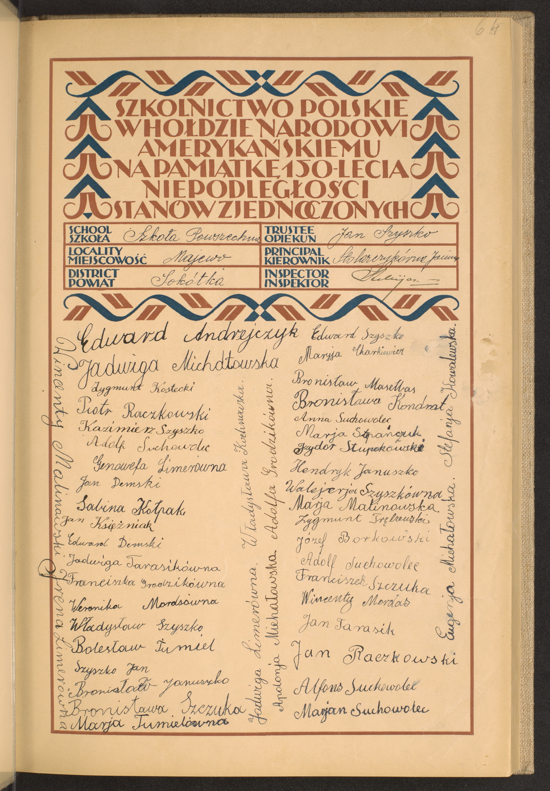 Podpis Stefania Kowalewska na stronie nr 5 w tomie nr 77