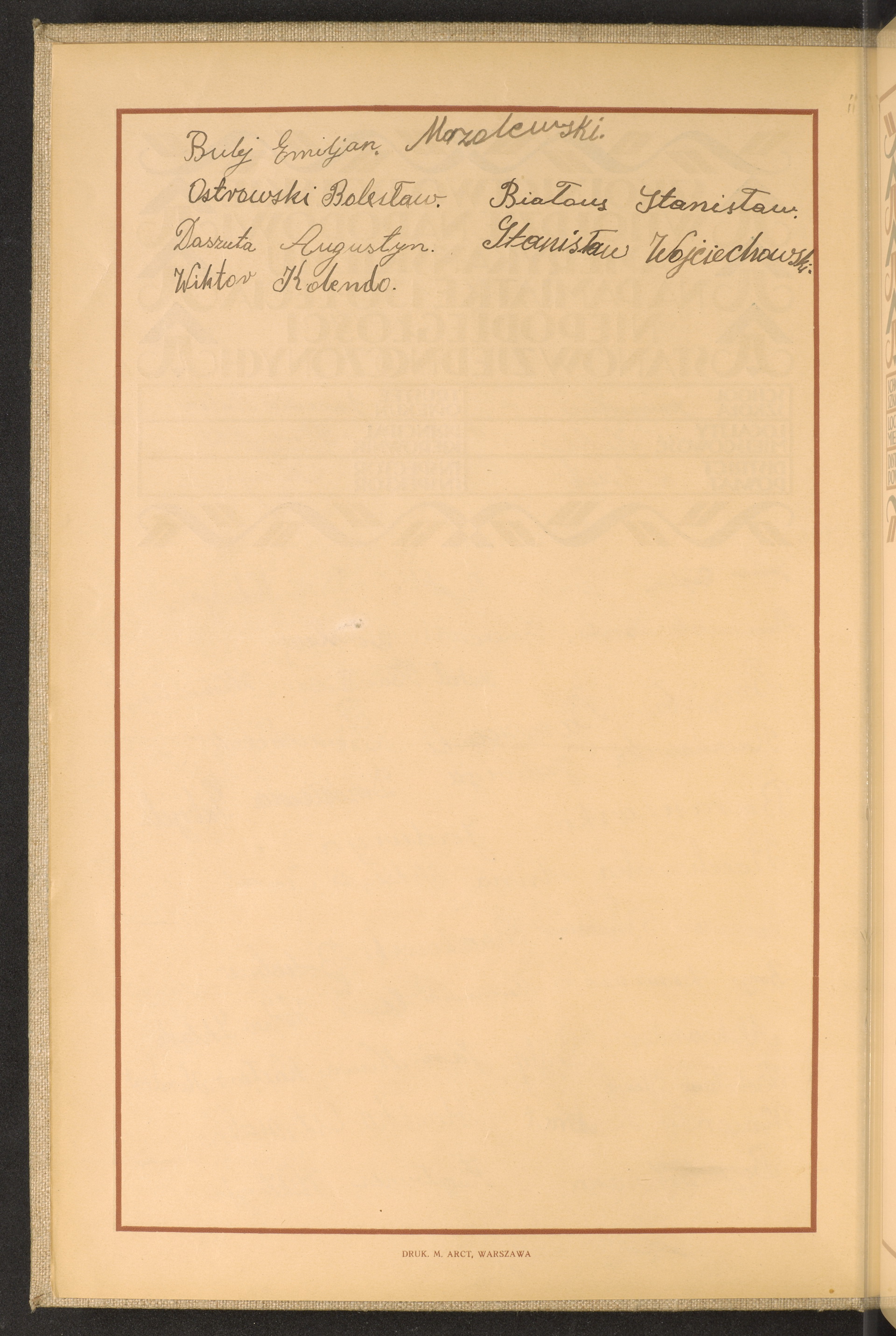 Podpis Stanisław Wojciechowski na stronie nr 8 w tomie nr 77