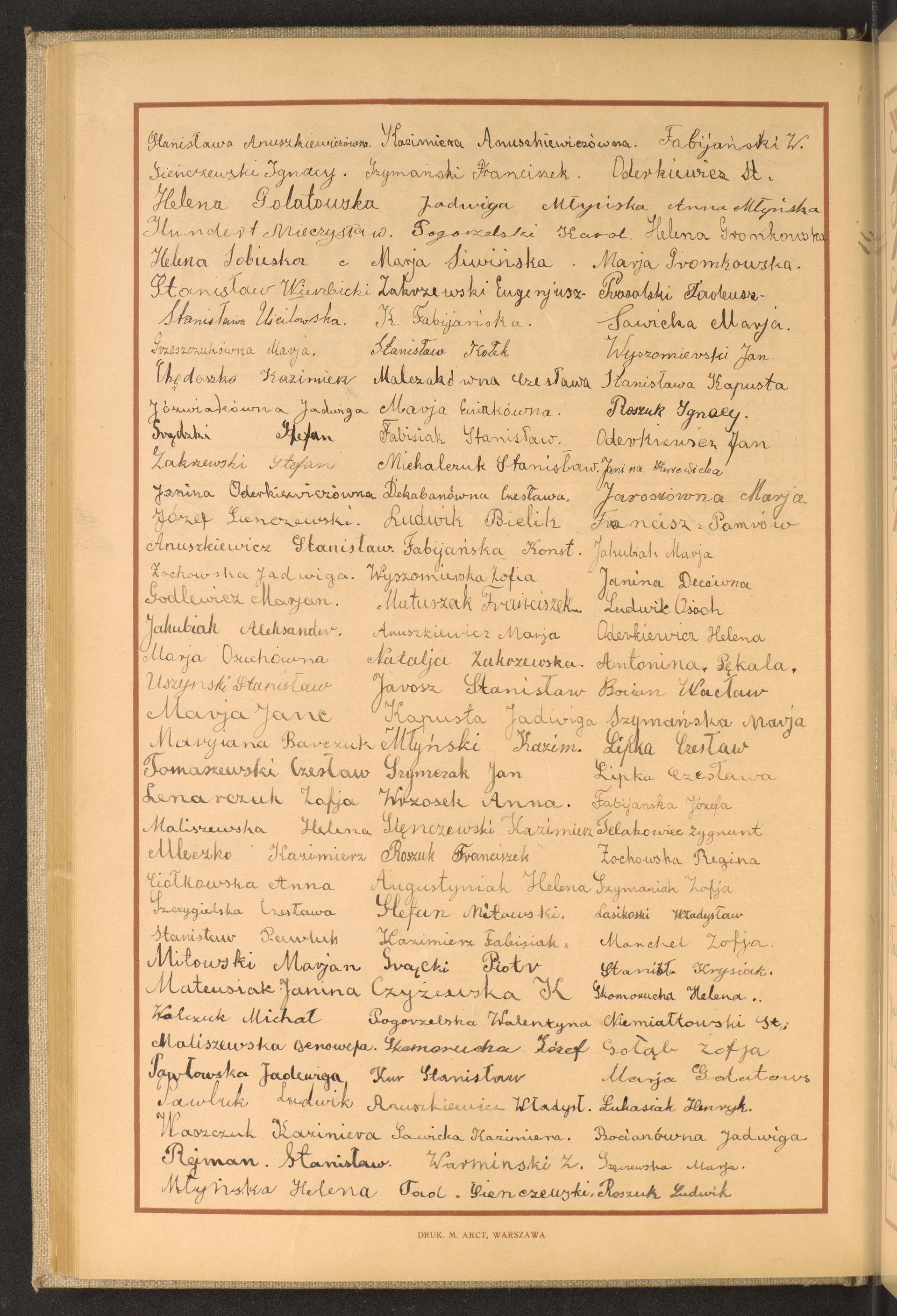 Podpis Kazimierz Fabisiak na stronie nr 124 w tomie nr 77