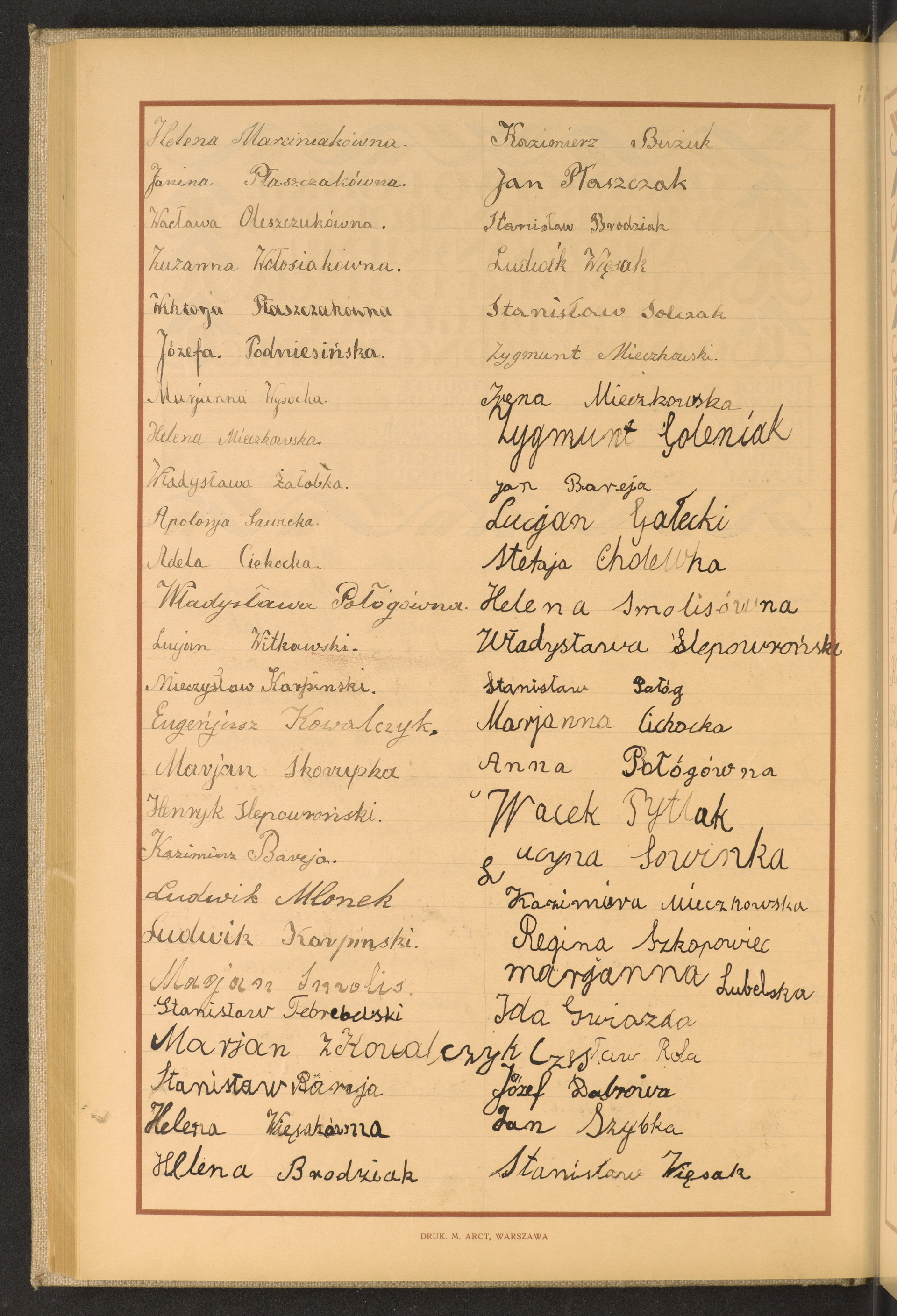 Podpis Stanisław Więsak na stronie nr 156 w tomie nr 77