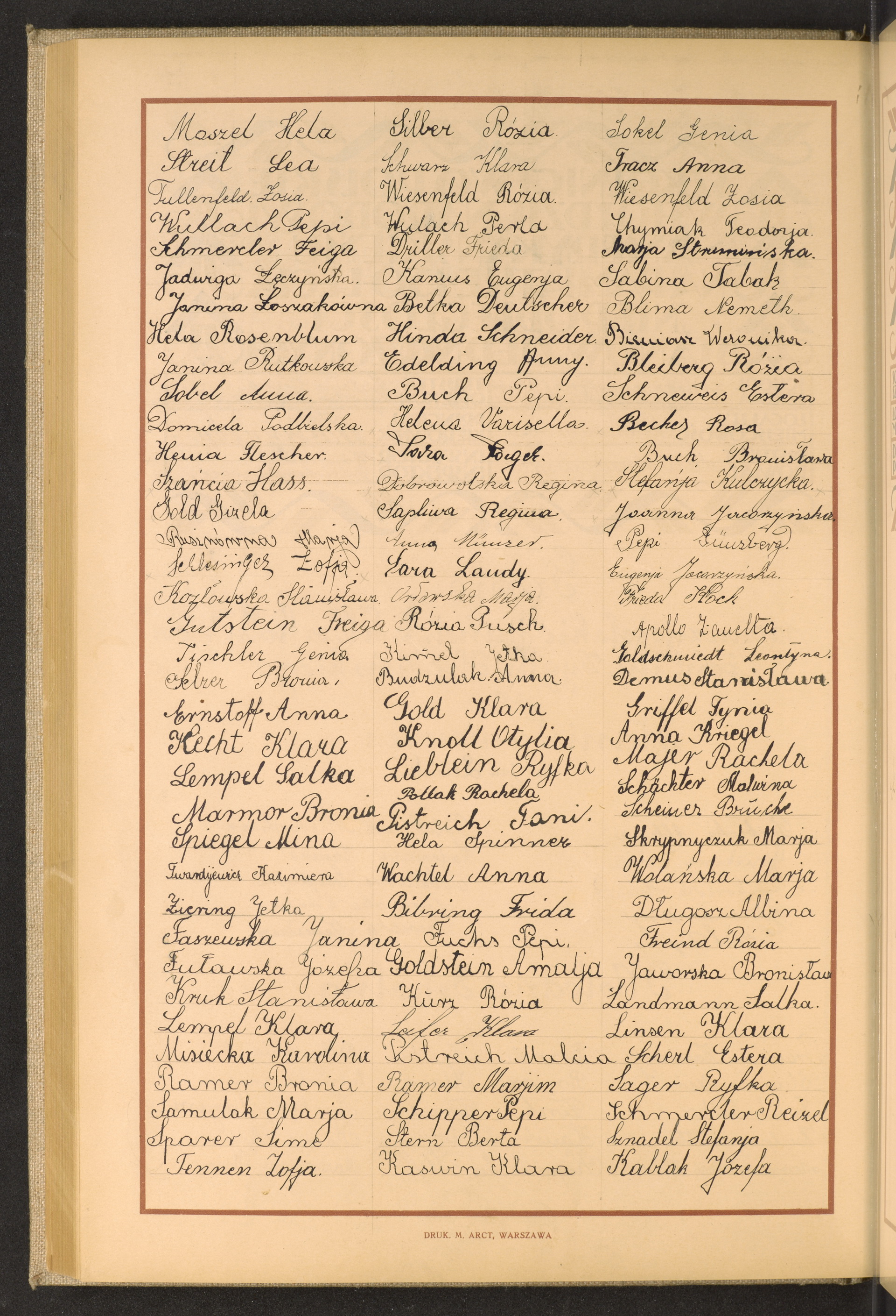 Podpis Stanisława Demus na stronie nr 170 w tomie nr 77