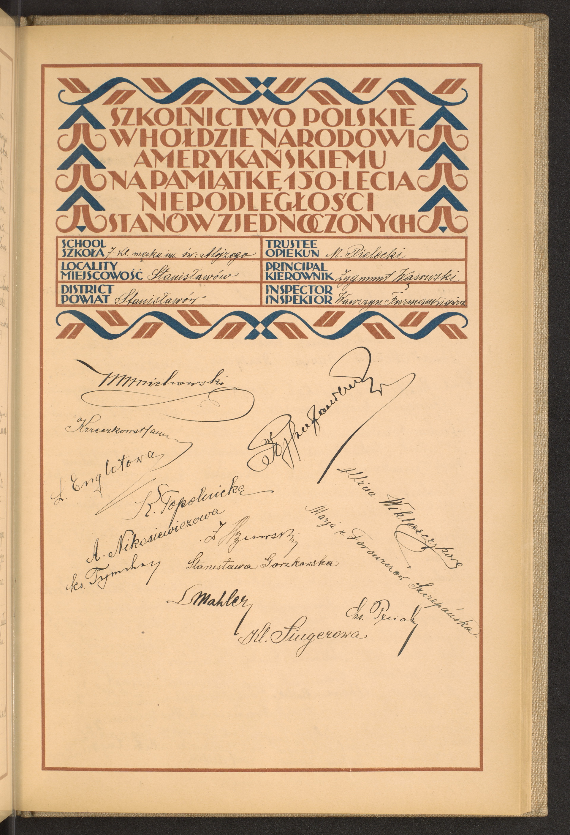 Podpis Mateusz Pielecki na stronie nr 171 w tomie nr 77