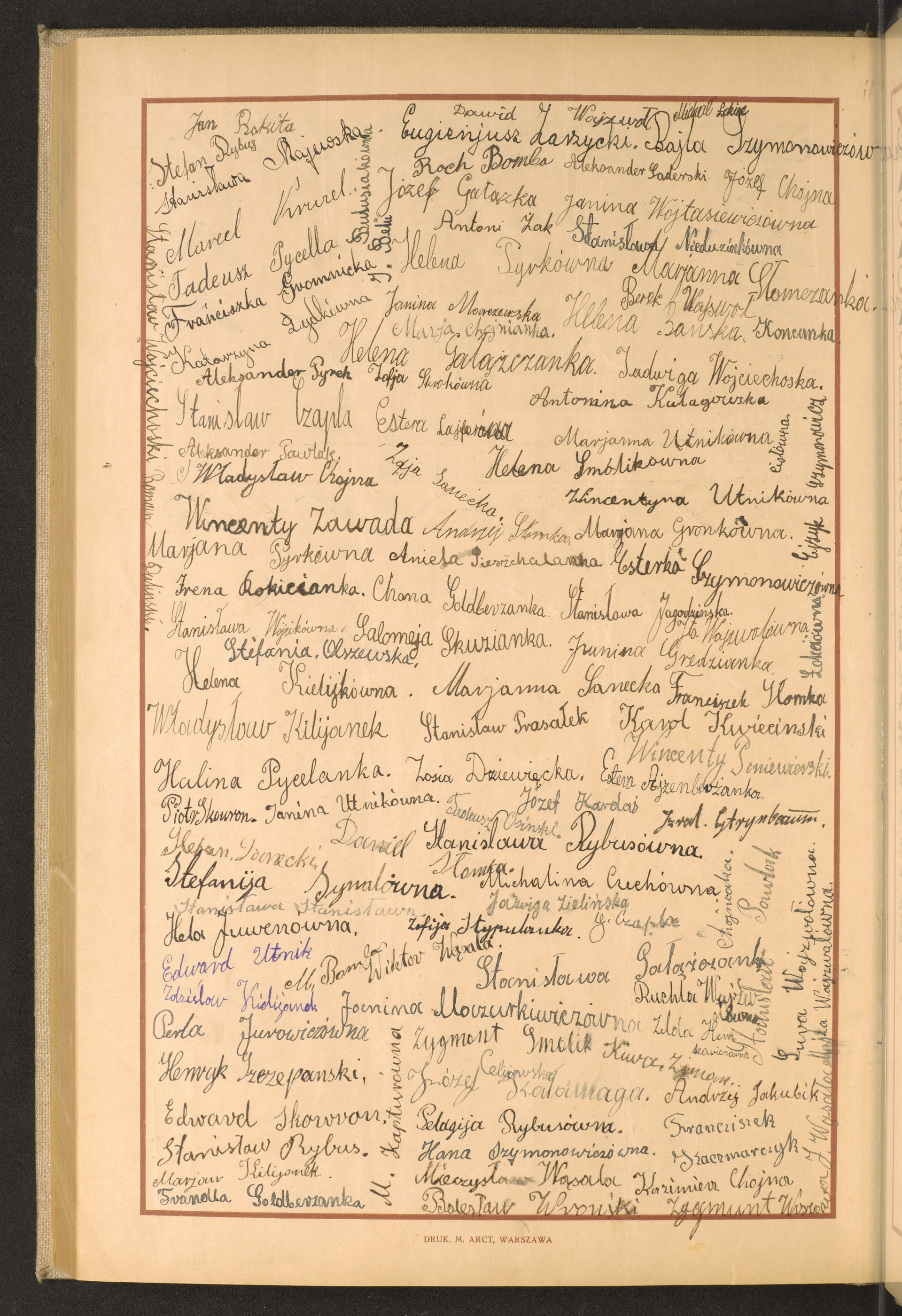 Podpis Karol Kwieciński na stronie nr 244 w tomie nr 77