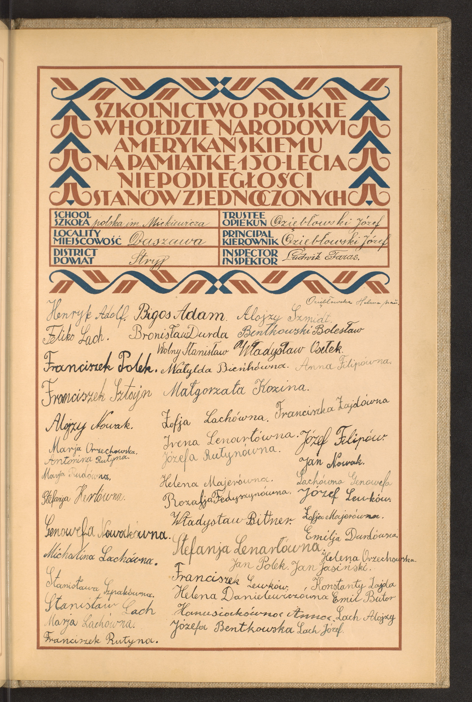 Podpis Józef Lach na stronie nr 279 w tomie nr 77