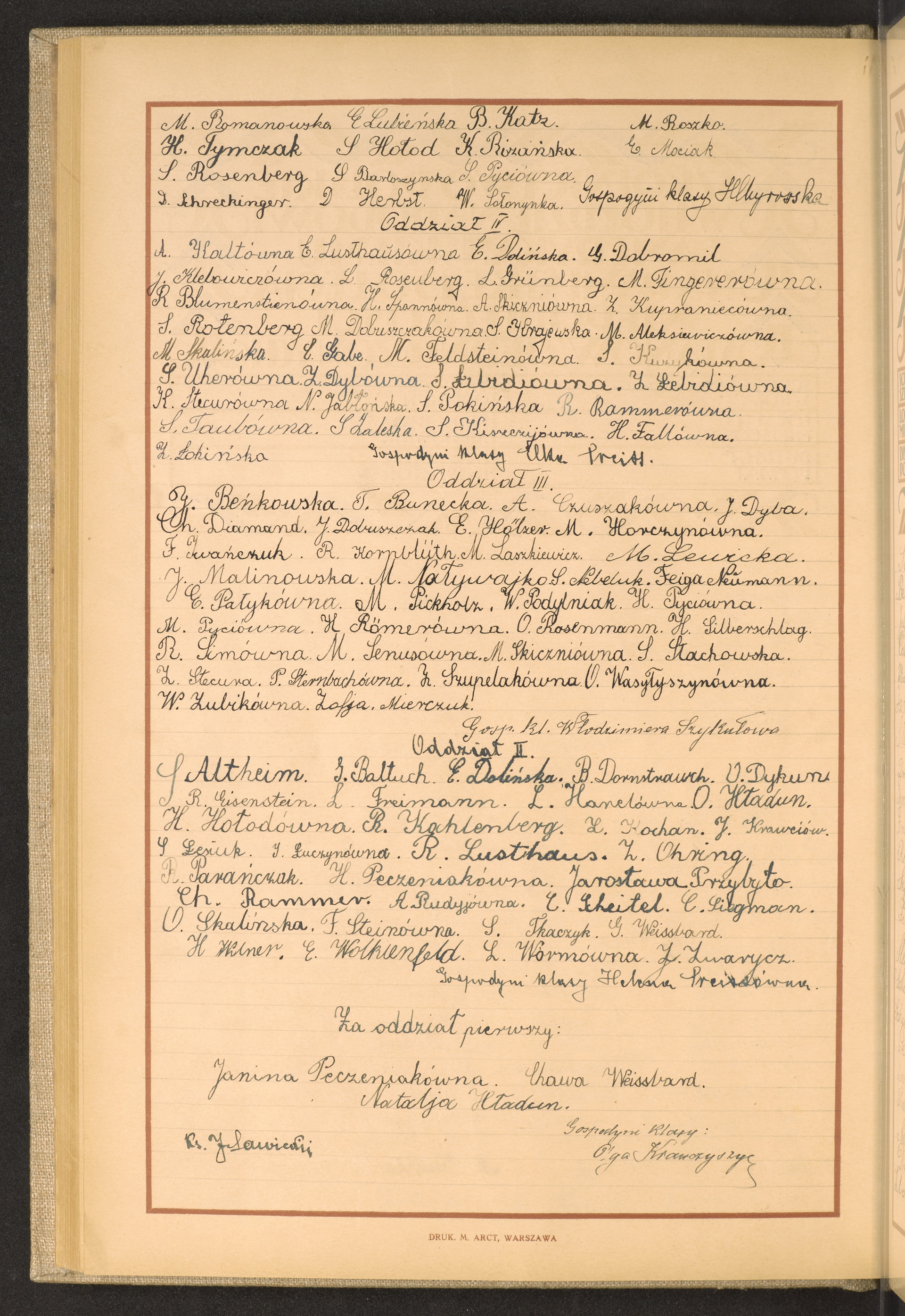 Podpis Olga Krawczyszyn na stronie nr 90 w tomie nr 78