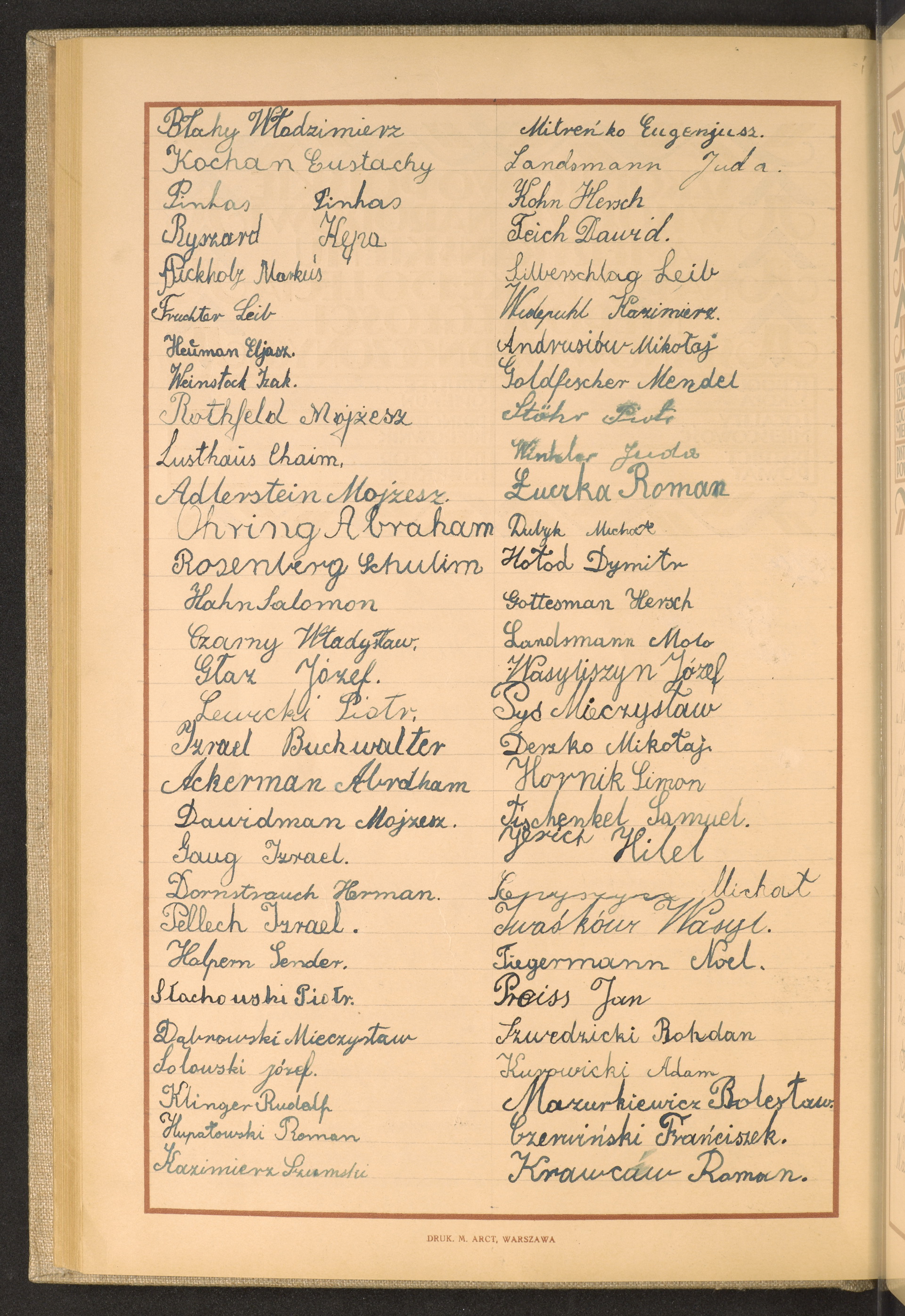 Podpis Piotr Stöhr na stronie nr 92 w tomie nr 78