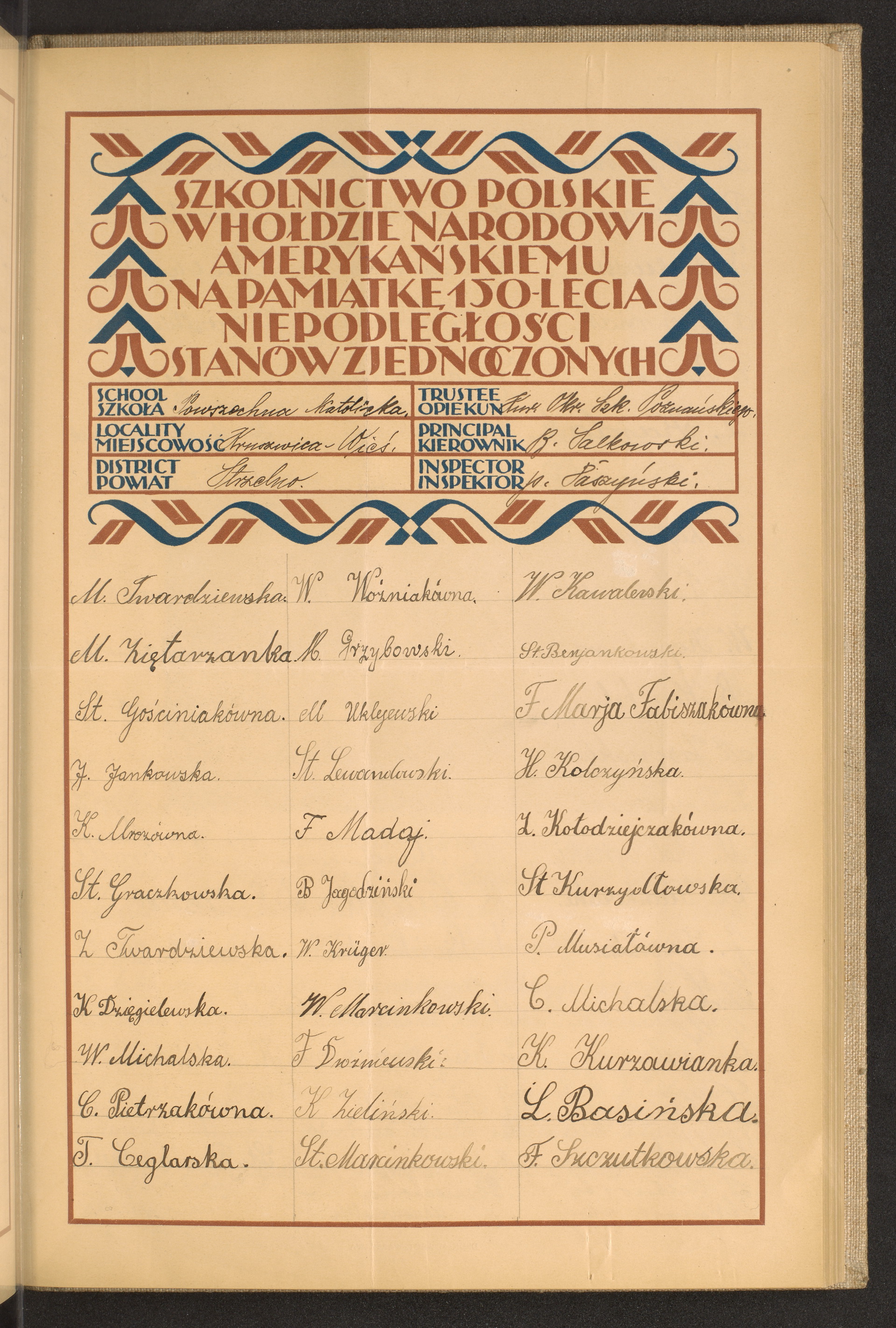 Podpis F. Szczutkowska na stronie nr 102 w tomie nr 78