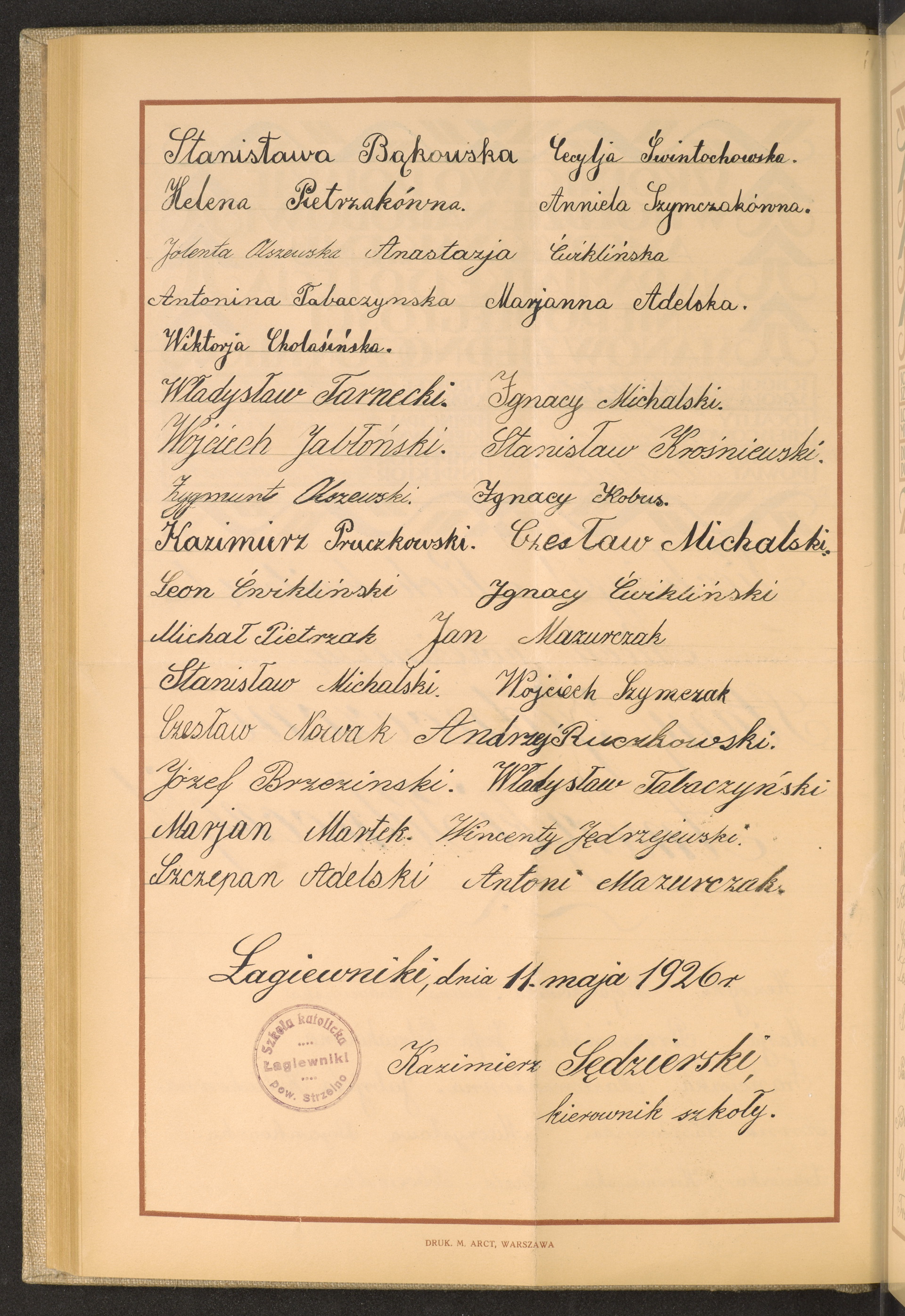 Podpis Zygmunt Olszewski na stronie nr 149 w tomie nr 78