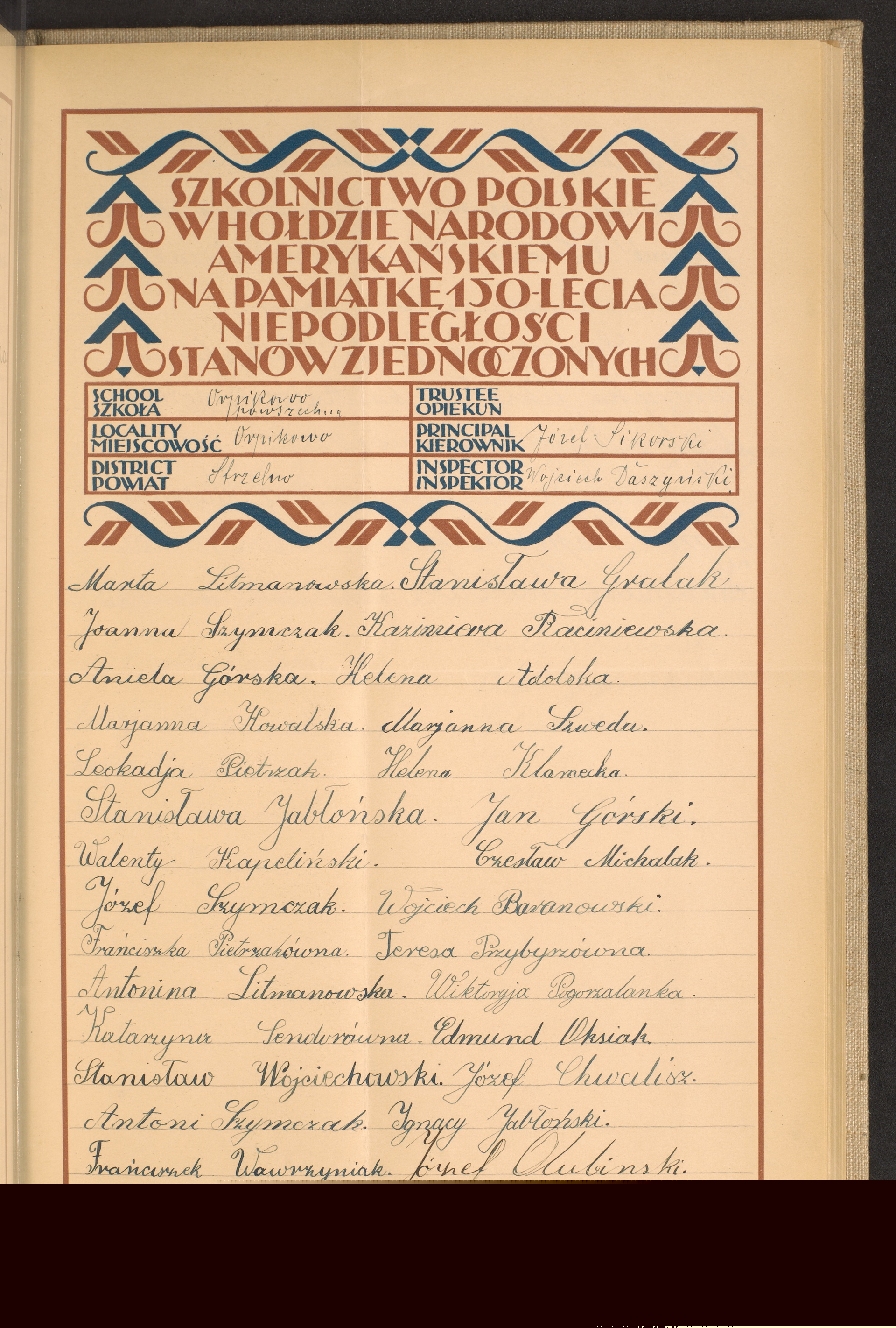 Podpis Józef Sikorski na stronie nr 158 w tomie nr 78