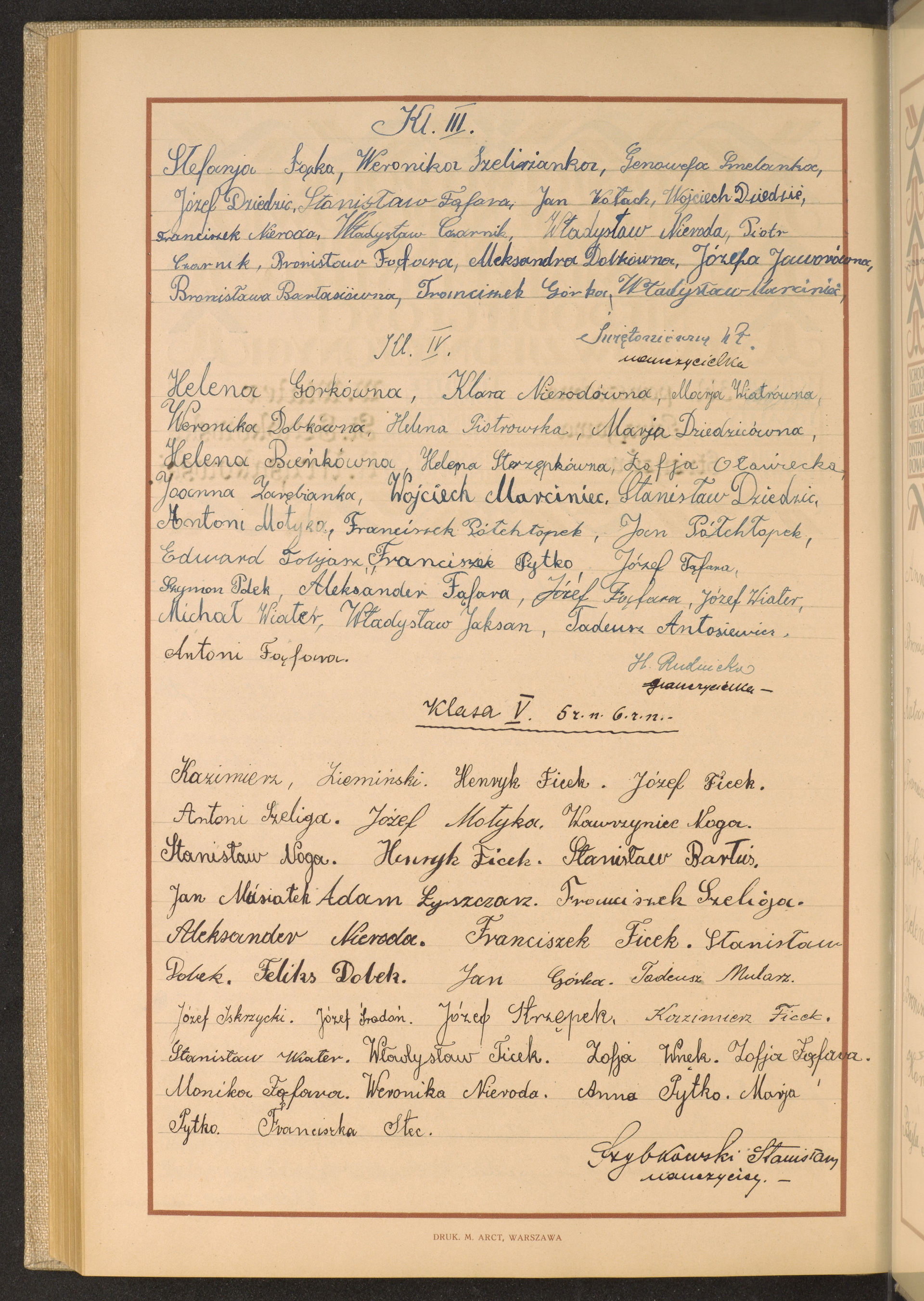 Podpis Stanisław Szybkowski na stronie nr 275 w tomie nr 78