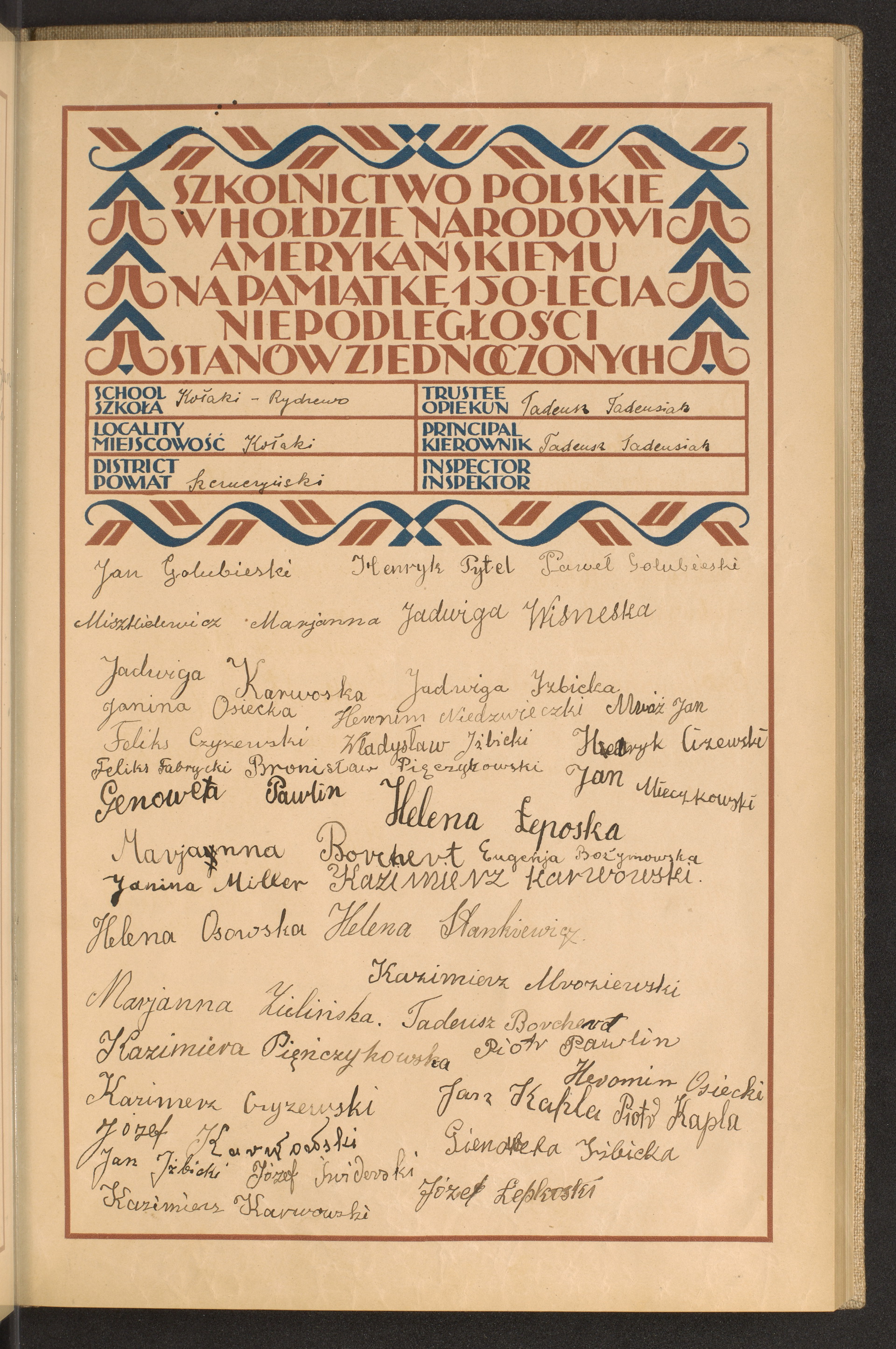 Podpis Józef Łepkowski na stronie nr 53 w tomie nr 79