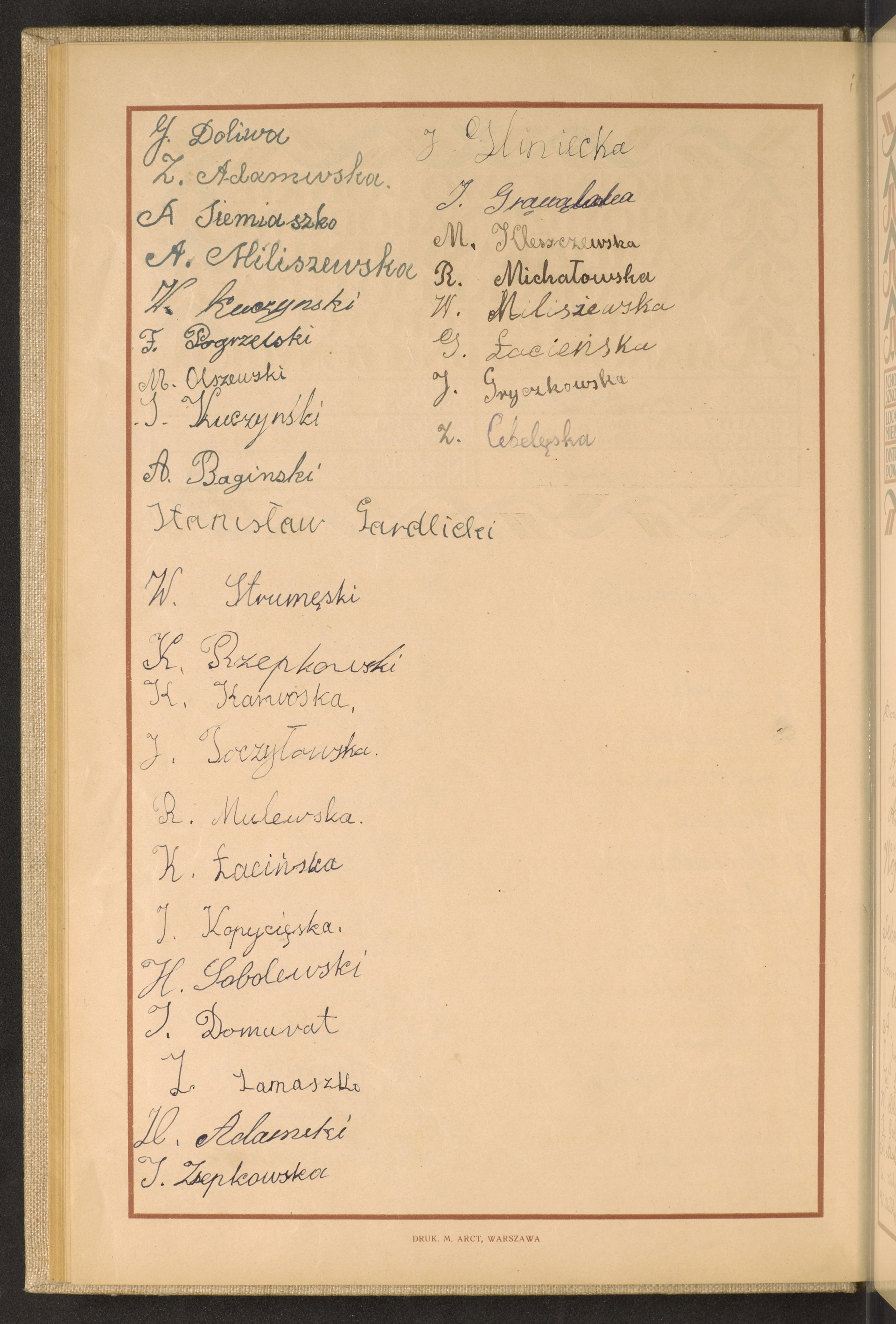 Podpis Z. Cebeleńska na stronie nr 66 w tomie nr 79