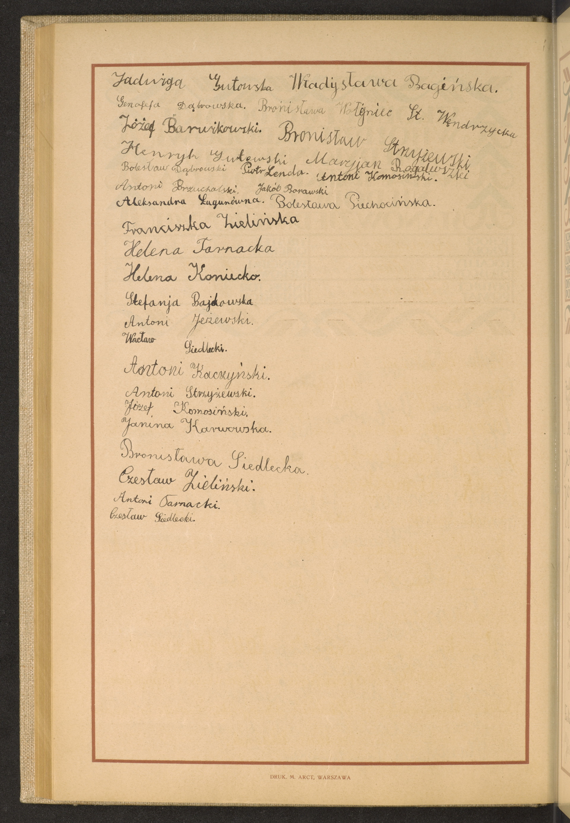 Podpis Czesław Siedlecki na stronie nr 178 w tomie nr 79