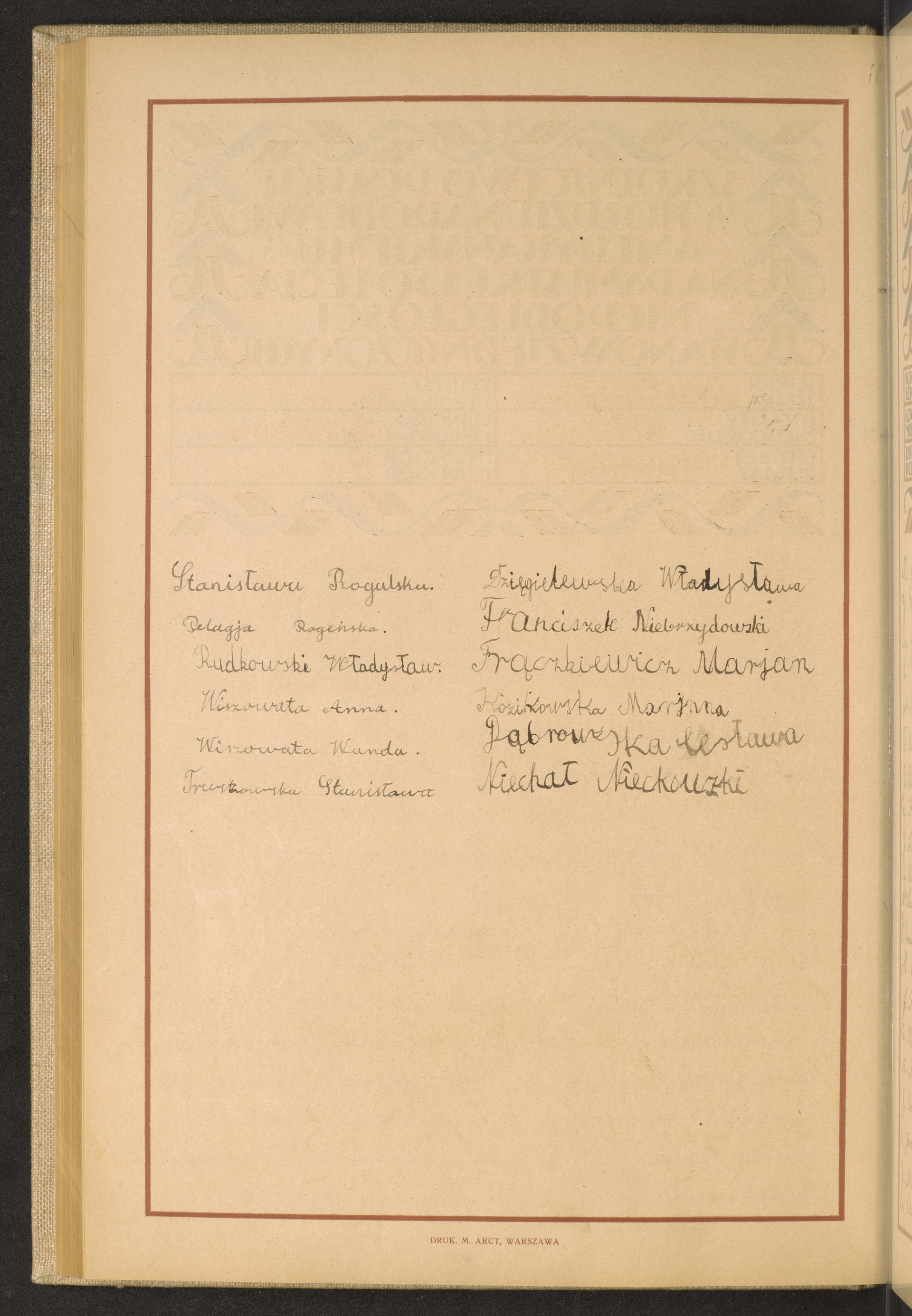 Podpis Czesław  Niećkowski na stronie nr 182 w tomie nr 79